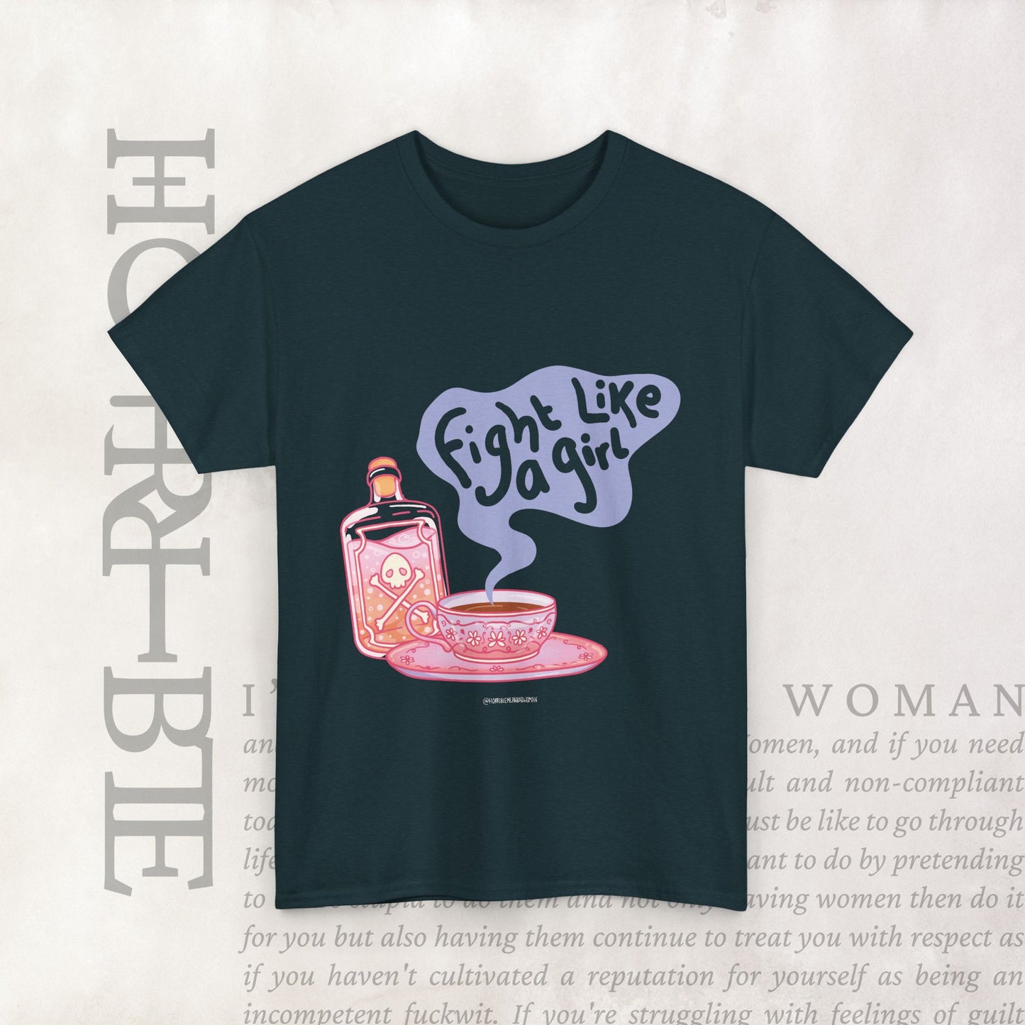"Fight Like a Girl" - Heavy Cotton Tee