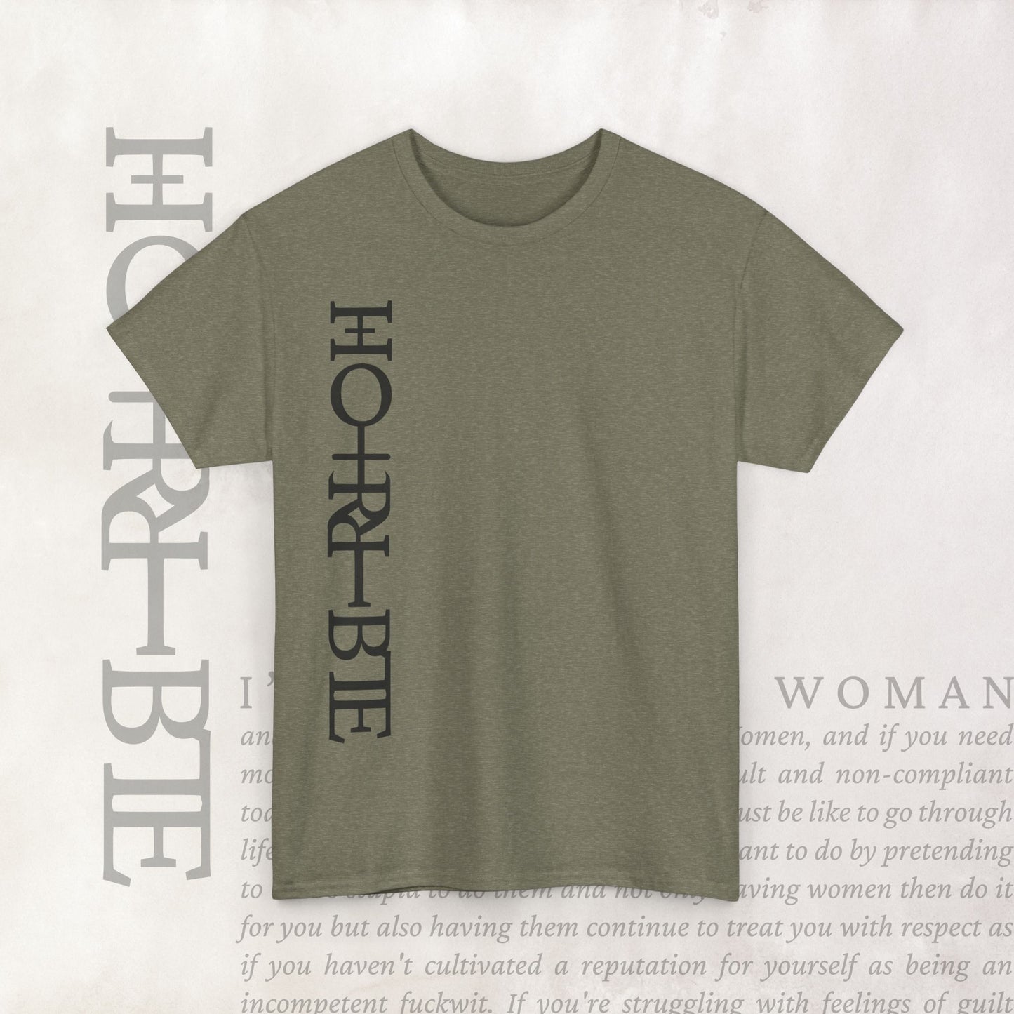 "Cryptically Horrible" - Heavy Cotton Tee