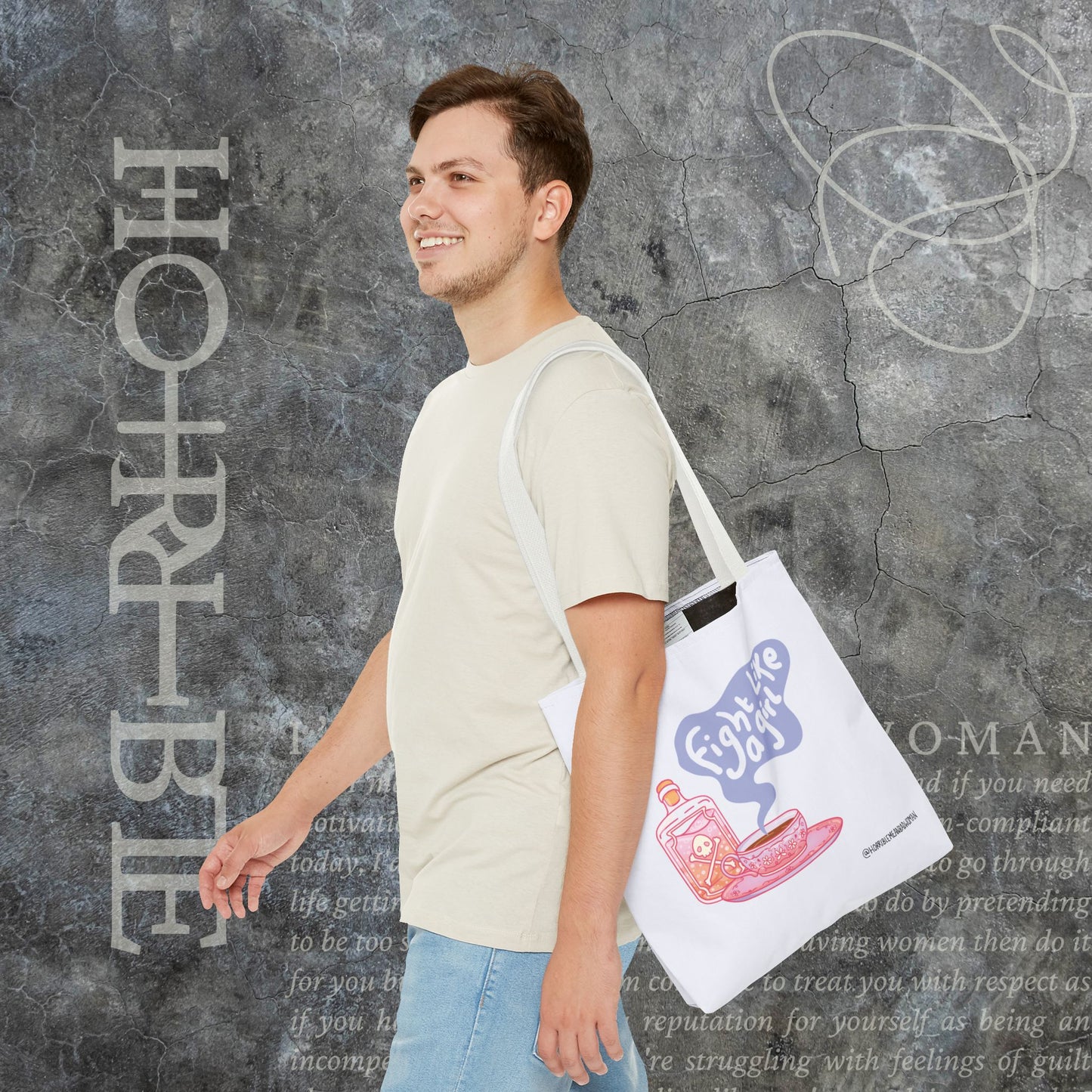 "Fight Like a Girl" - Tote Bag