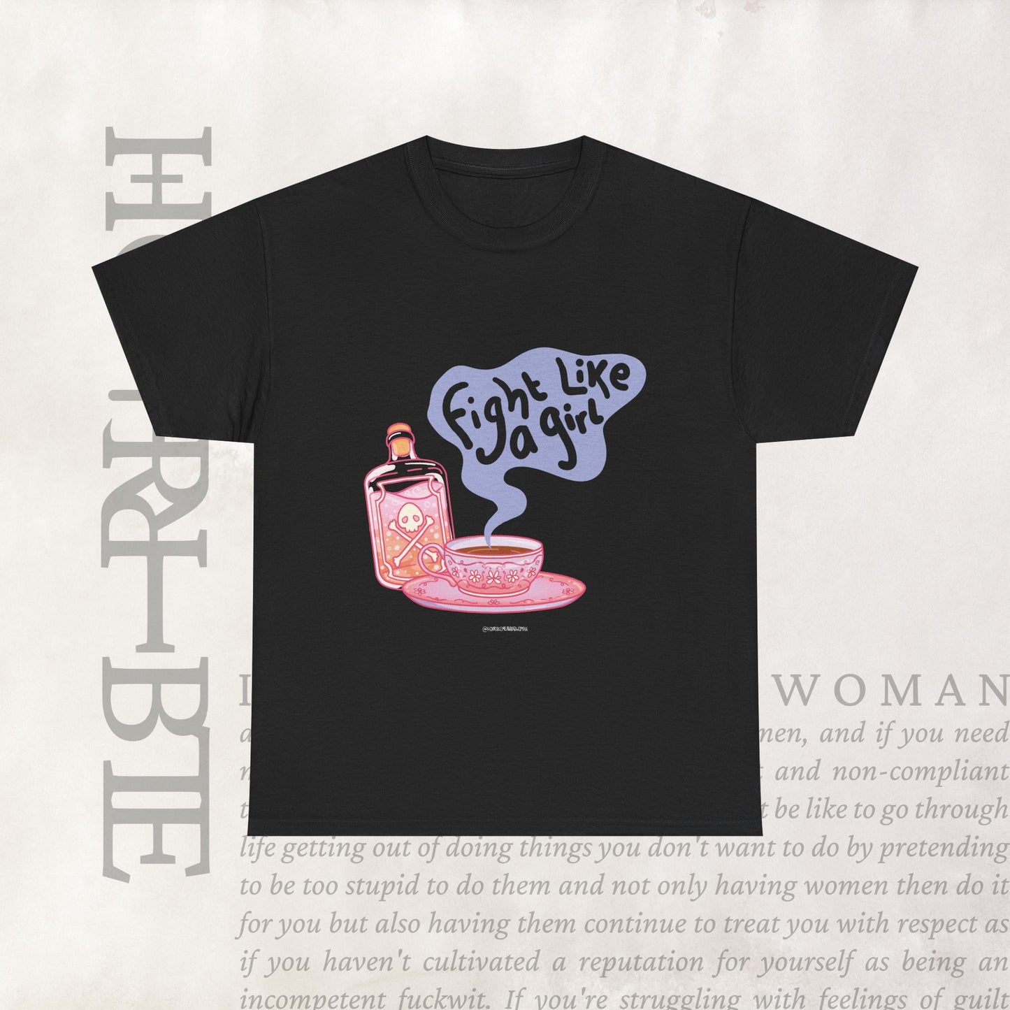 "Fight Like a Girl" - Heavy Cotton Tee