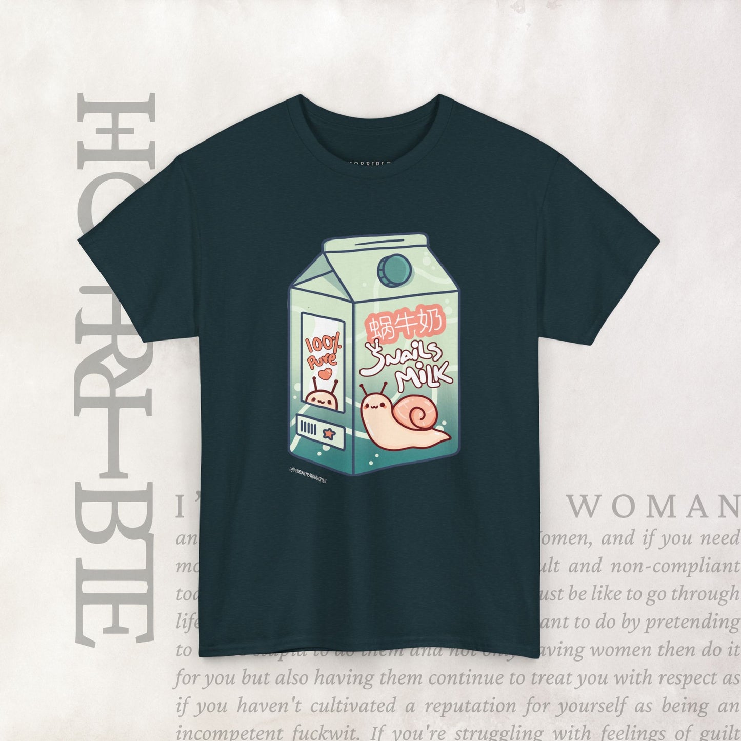 "Snail Milk” - Heavy Cotton Tee