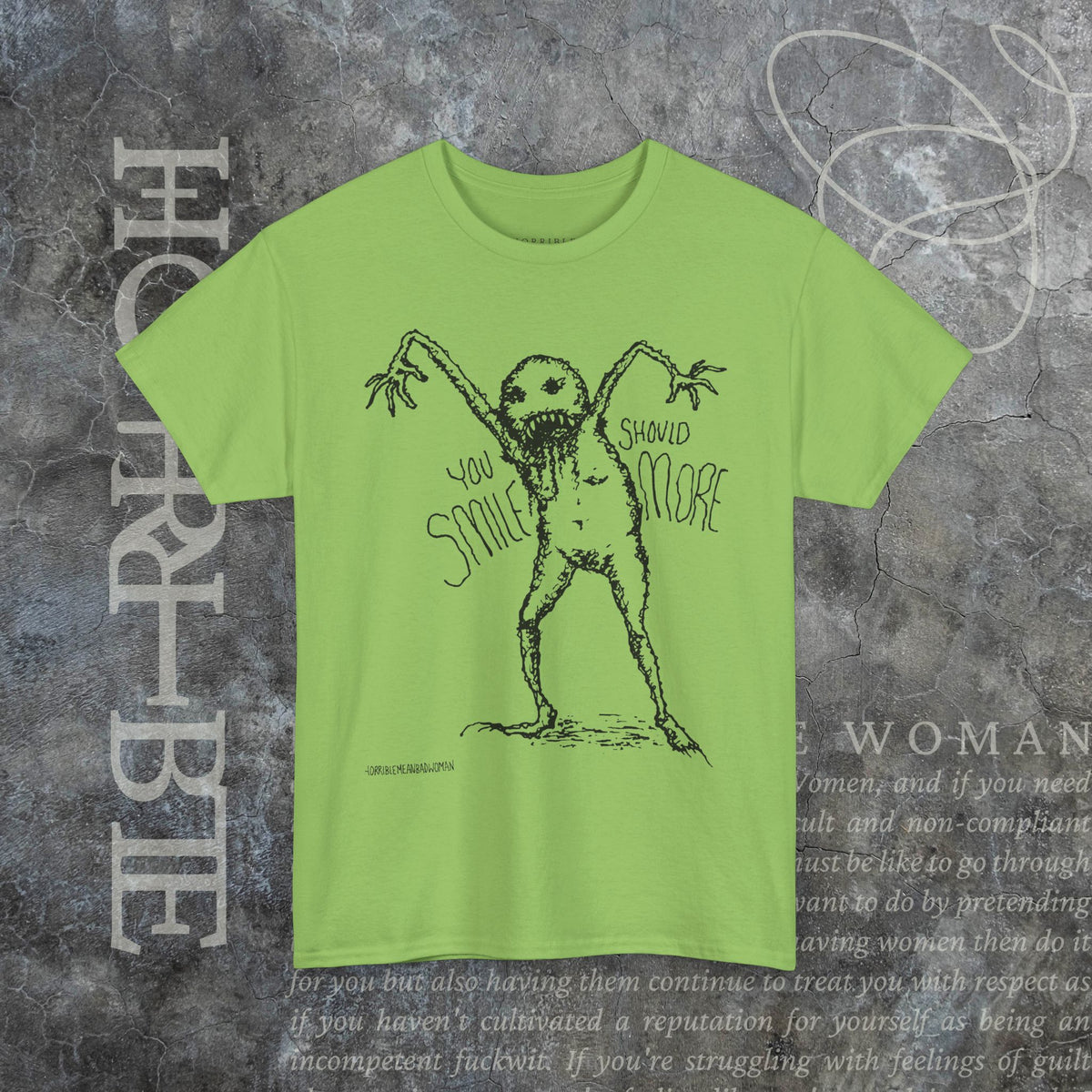 "You Should Smile More" - Heavy Cotton Tee