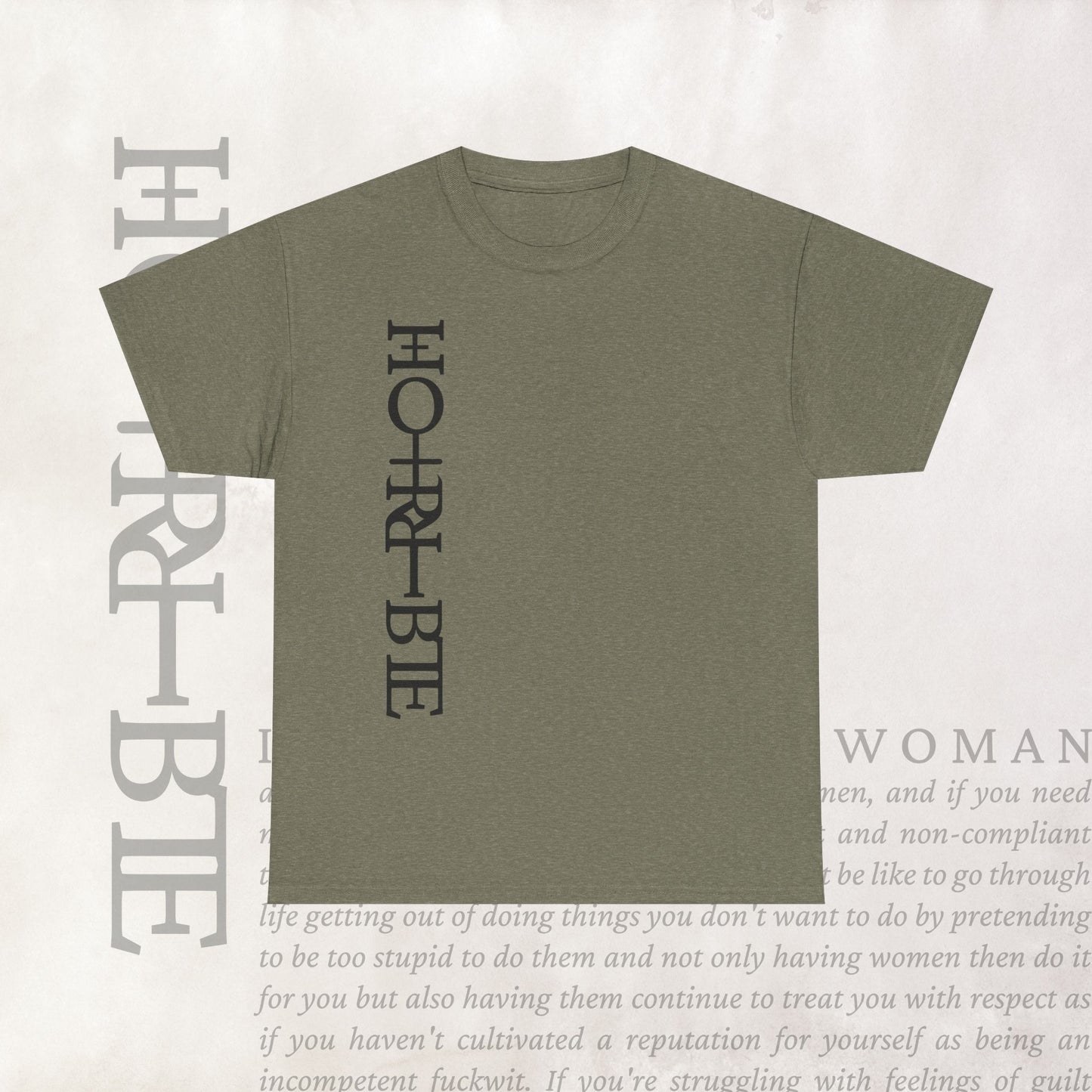 "Cryptically Horrible" - Heavy Cotton Tee