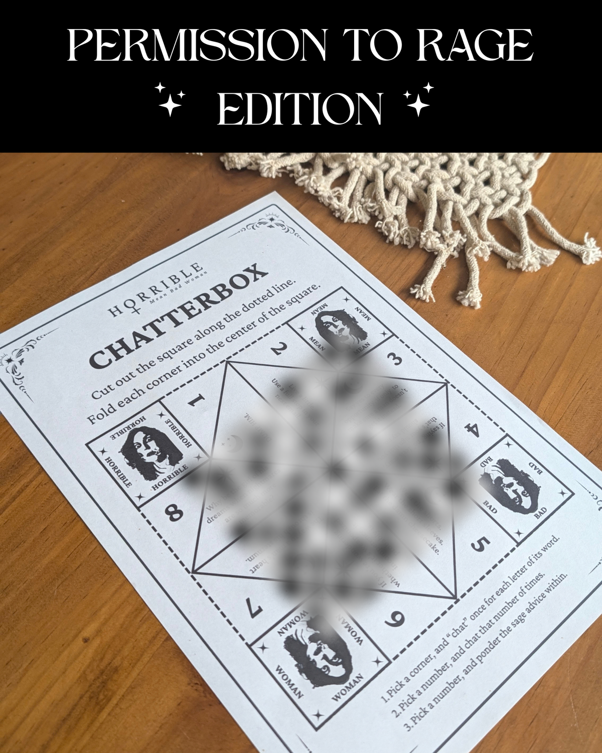 Horrible Mean Bad Chatterbox (Permission To Rage Edition)