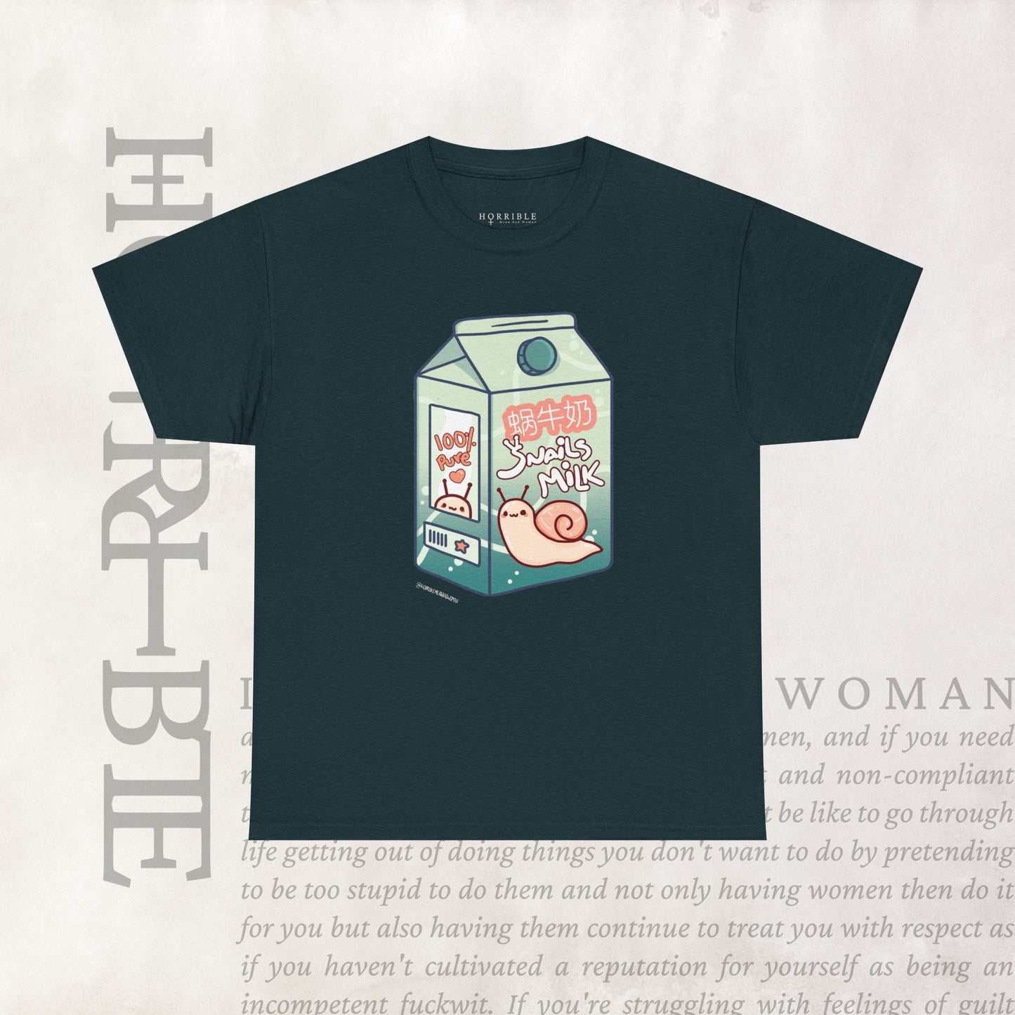 "Snail Milk” - Heavy Cotton Tee