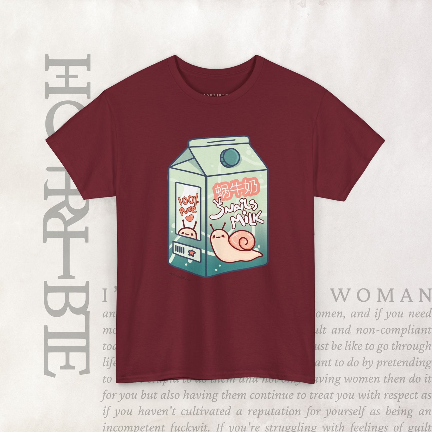 "Snail Milk” - Heavy Cotton Tee