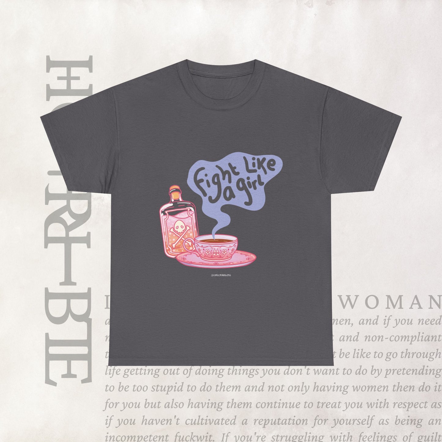 "Fight Like a Girl" - Heavy Cotton Tee
