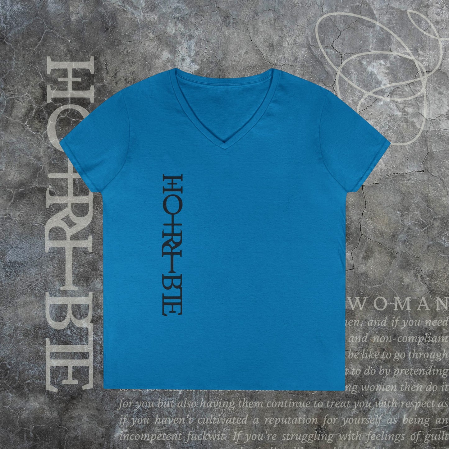 "Cryptically Horrible" - V-Neck T-Shirt