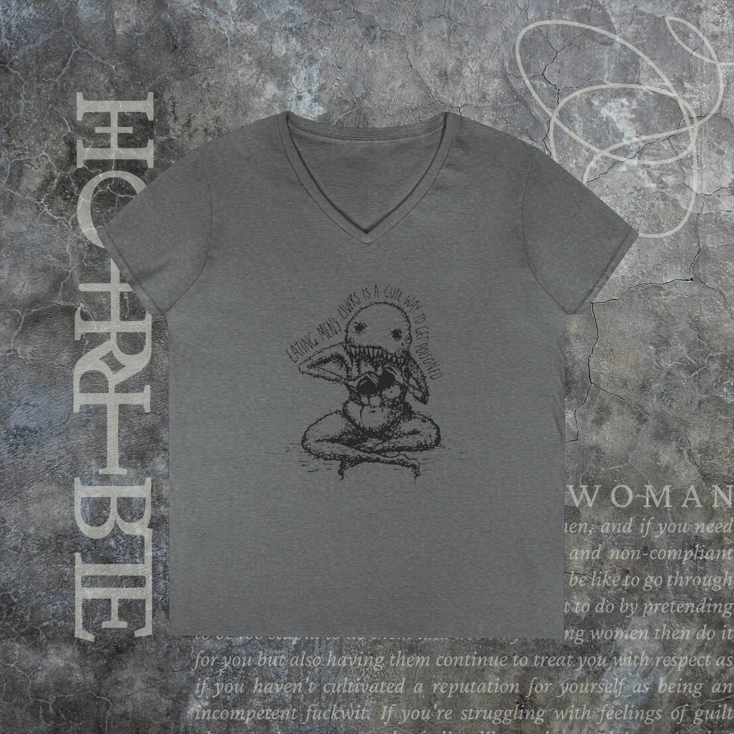 "A Cute Way To Get Poisoned" - V-Neck T-Shirt