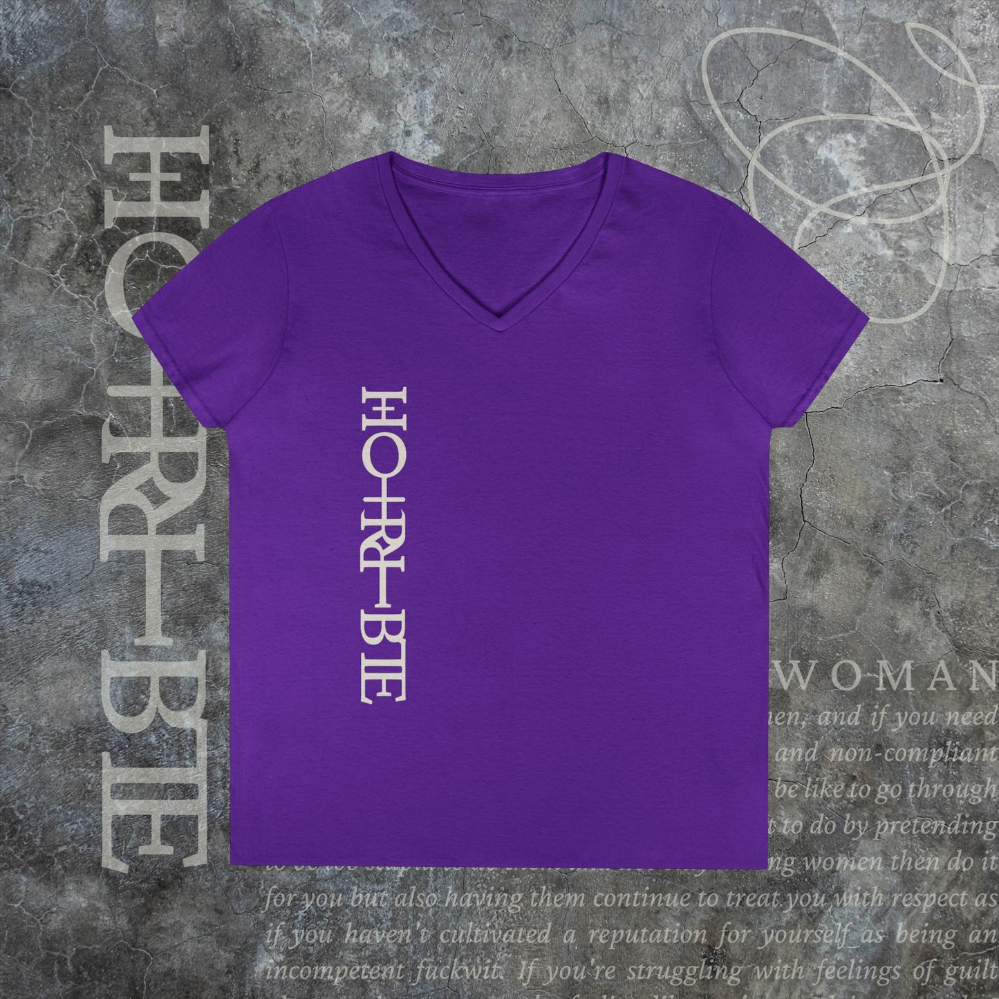 "Cryptically Horrible" - V-Neck T-Shirt