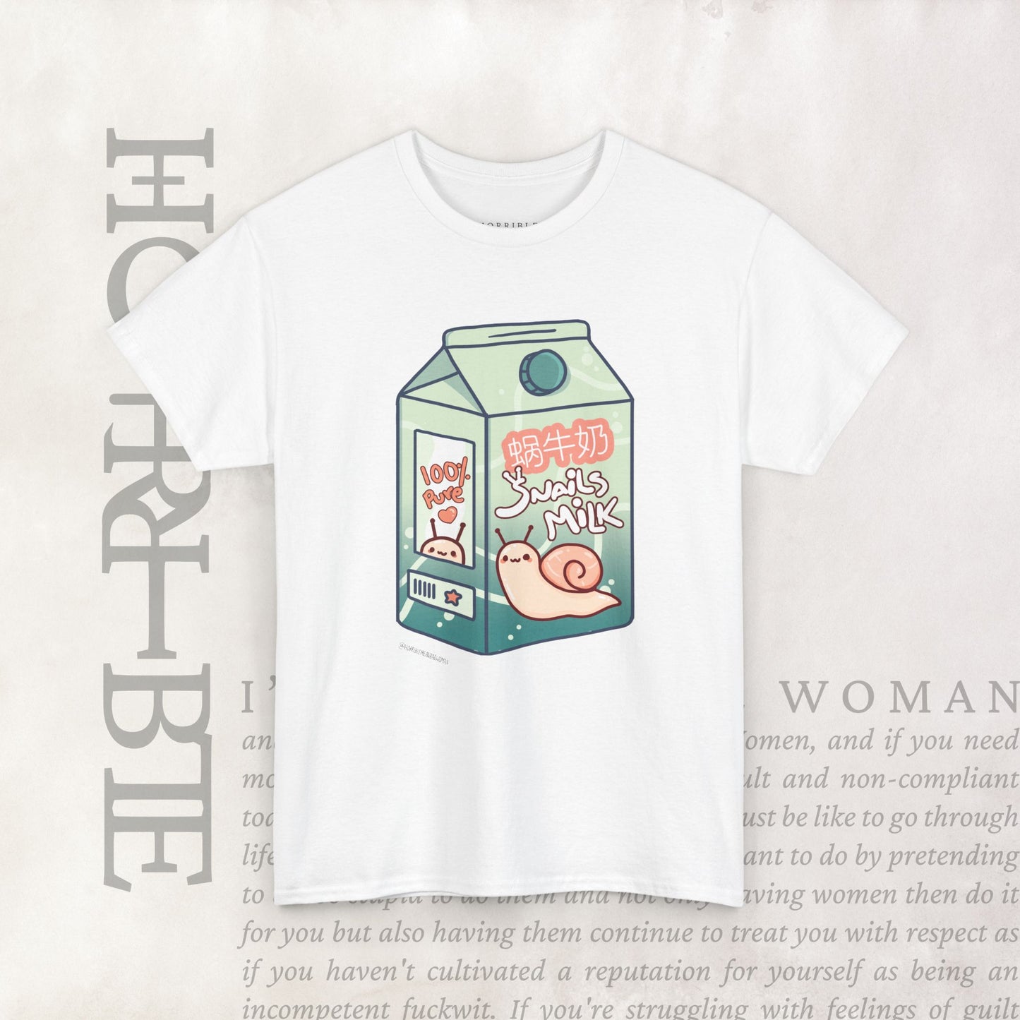 "Snail Milk” - Heavy Cotton Tee