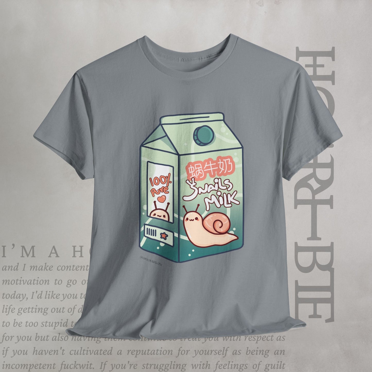 "Snail Milk” - Heavy Cotton Tee