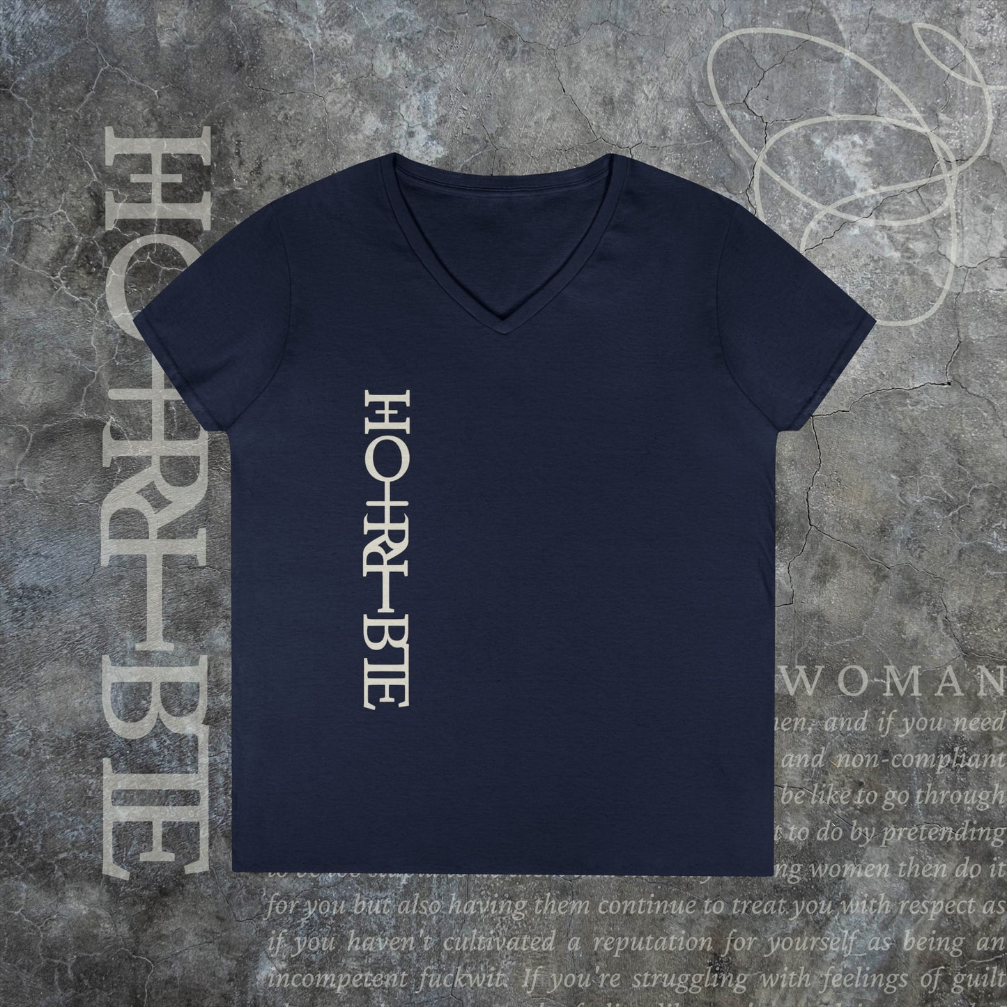 "Cryptically Horrible" - V-Neck T-Shirt