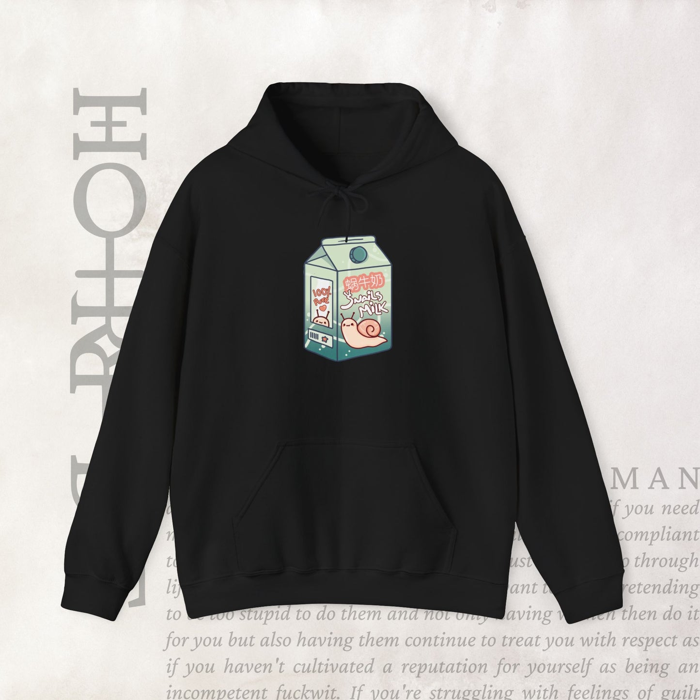 "Snail Milk" - Cozy Hoodie