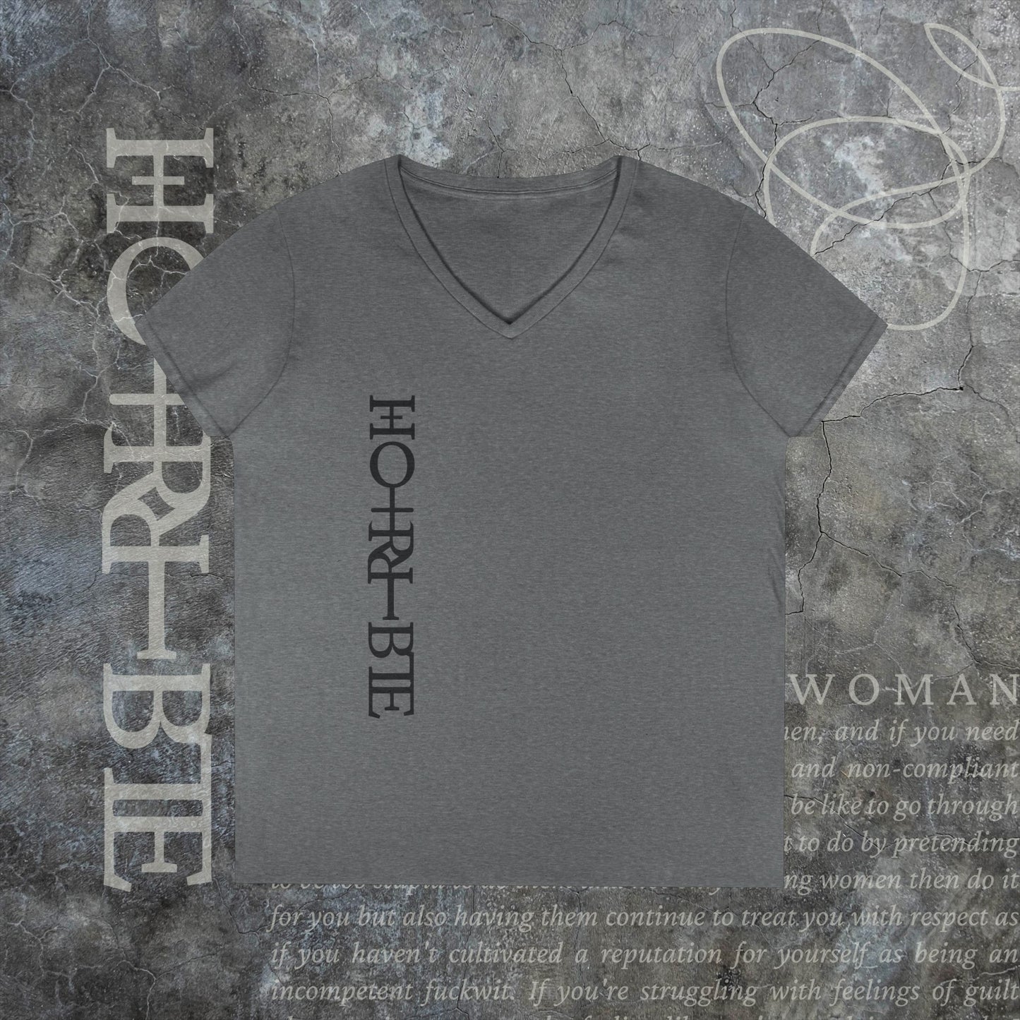 "Cryptically Horrible" - V-Neck T-Shirt