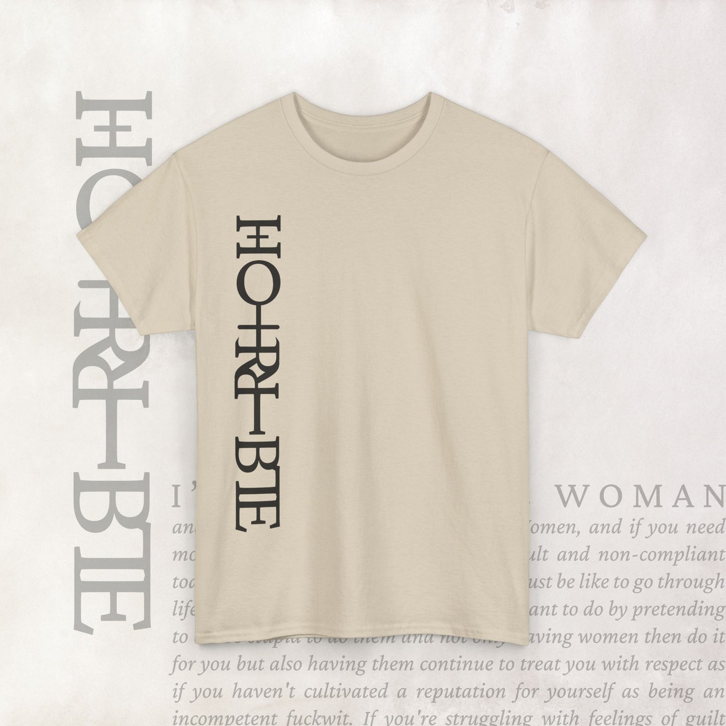 "Cryptically Horrible" - Heavy Cotton Tee