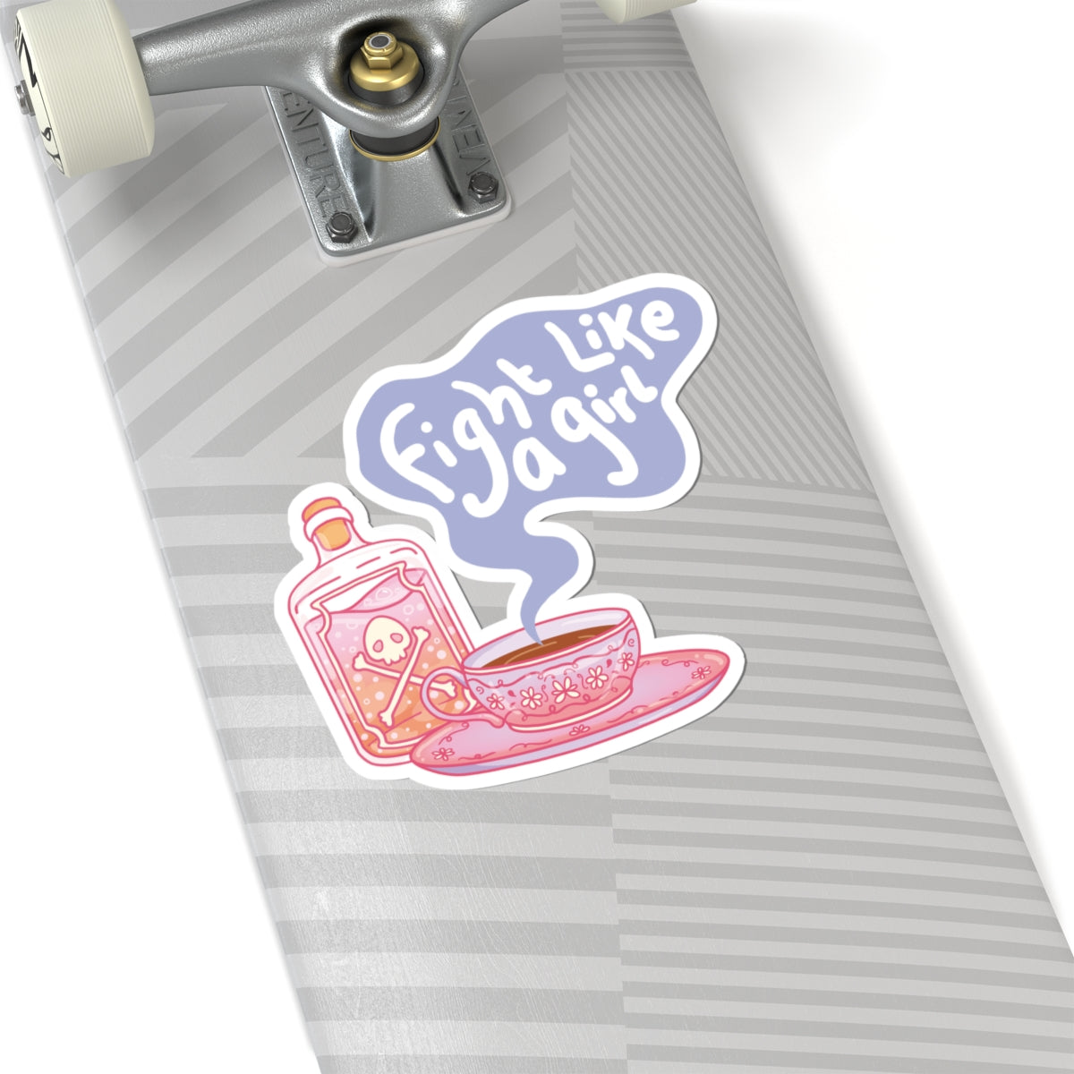 "Fight Like a Girl" - Kiss-Cut Sticker