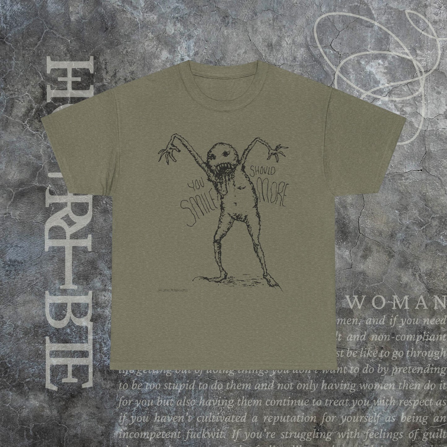 "You Should Smile More" - Heavy Cotton Tee