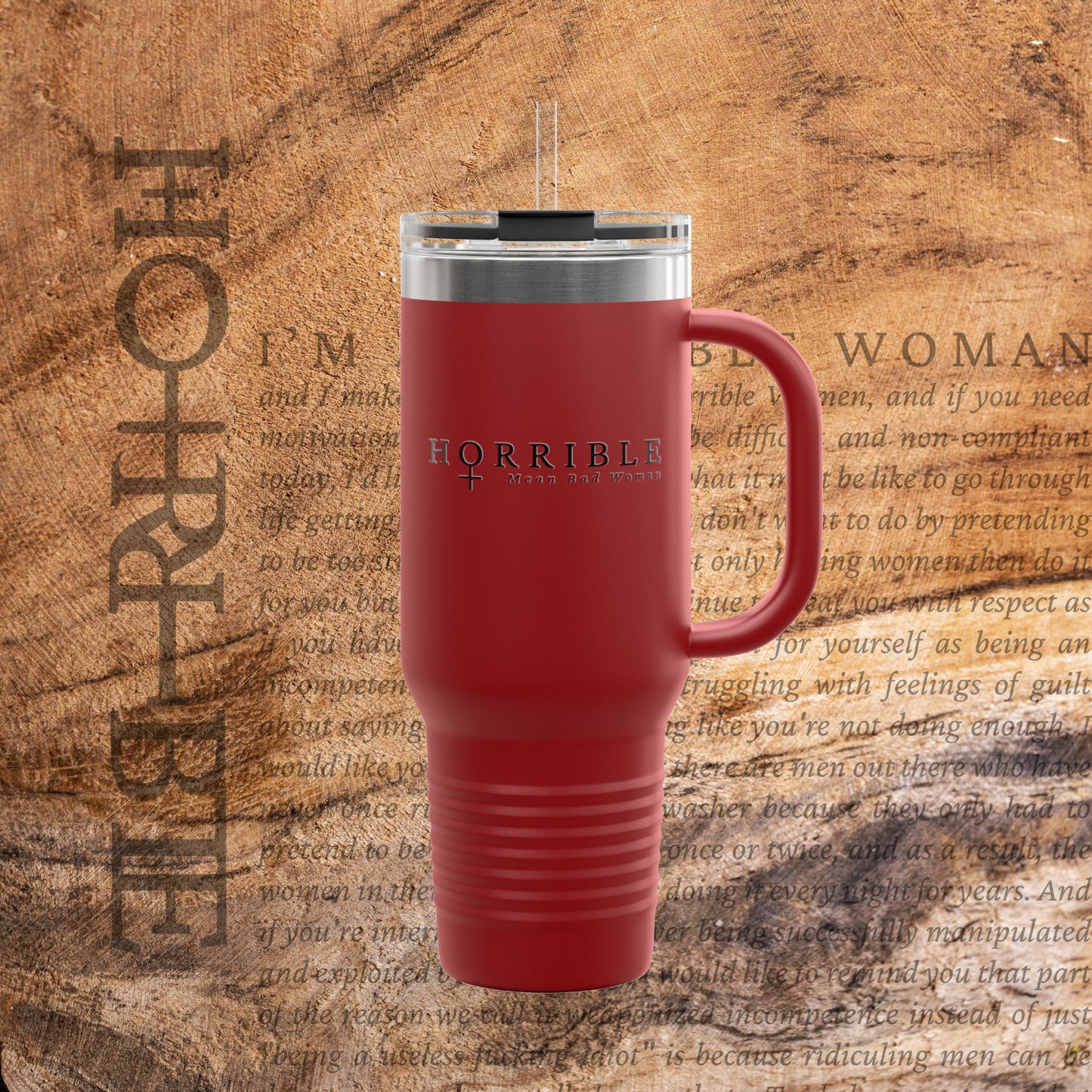 "The Original Horrible Mean Bad Woman" - Insulated Travel Mug