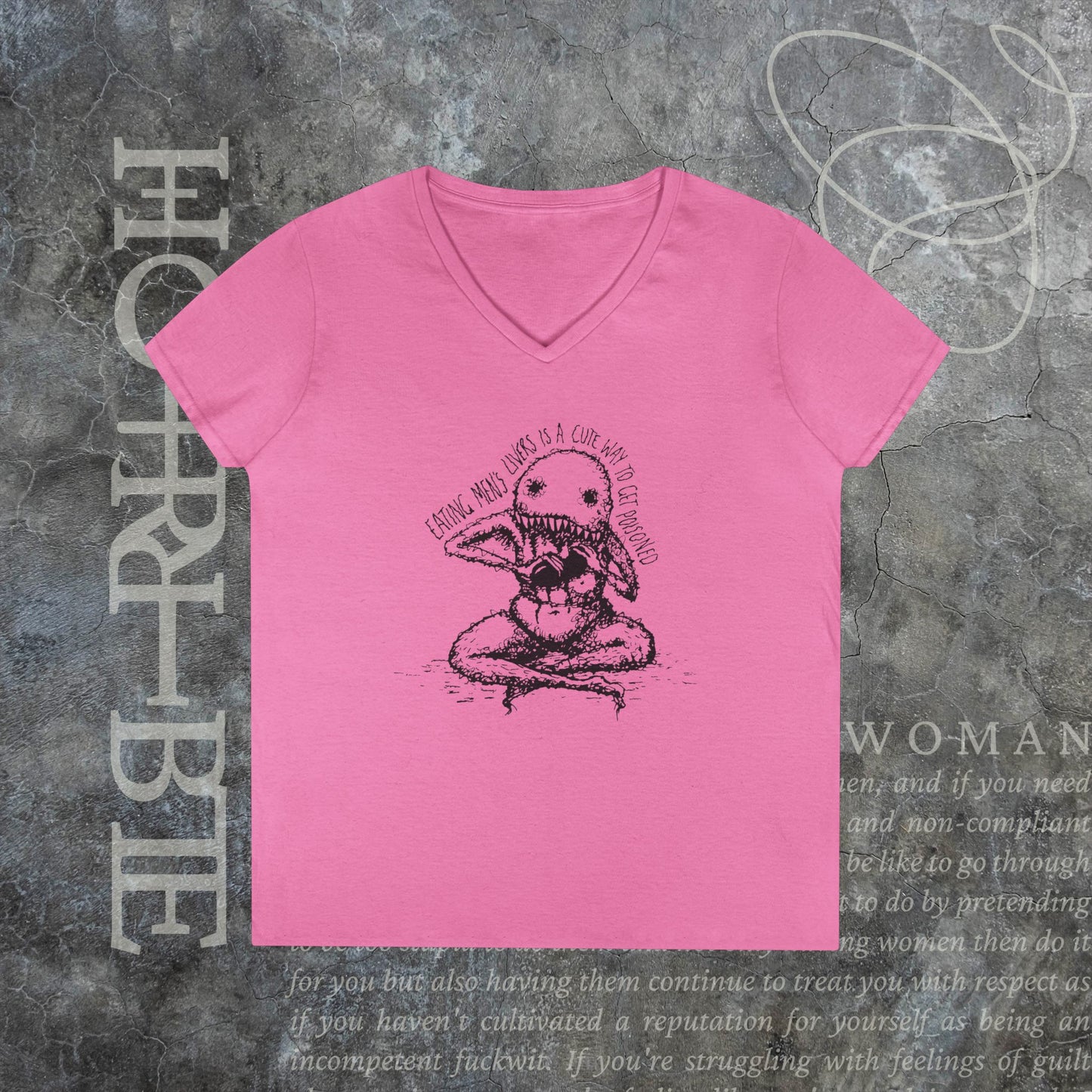"A Cute Way To Get Poisoned" - V-Neck T-Shirt