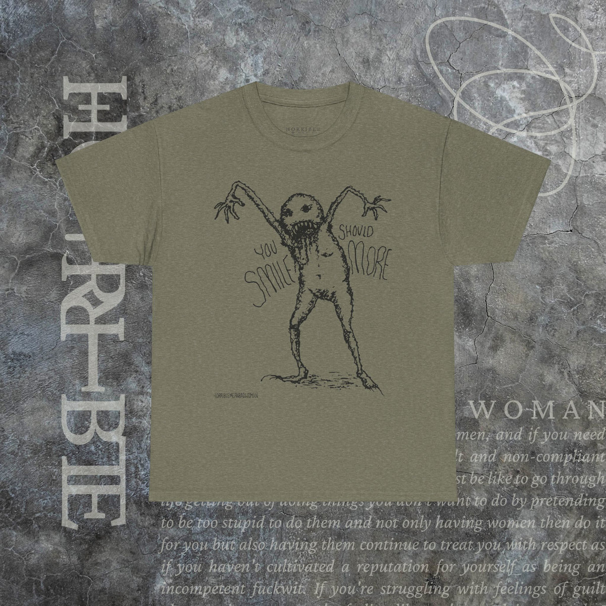 "You Should Smile More" - Heavy Cotton Tee