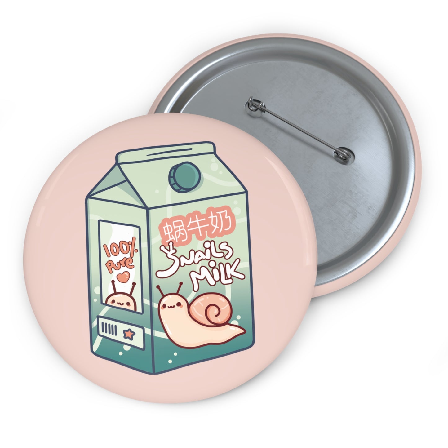 "Snail Milk" - Button Pin