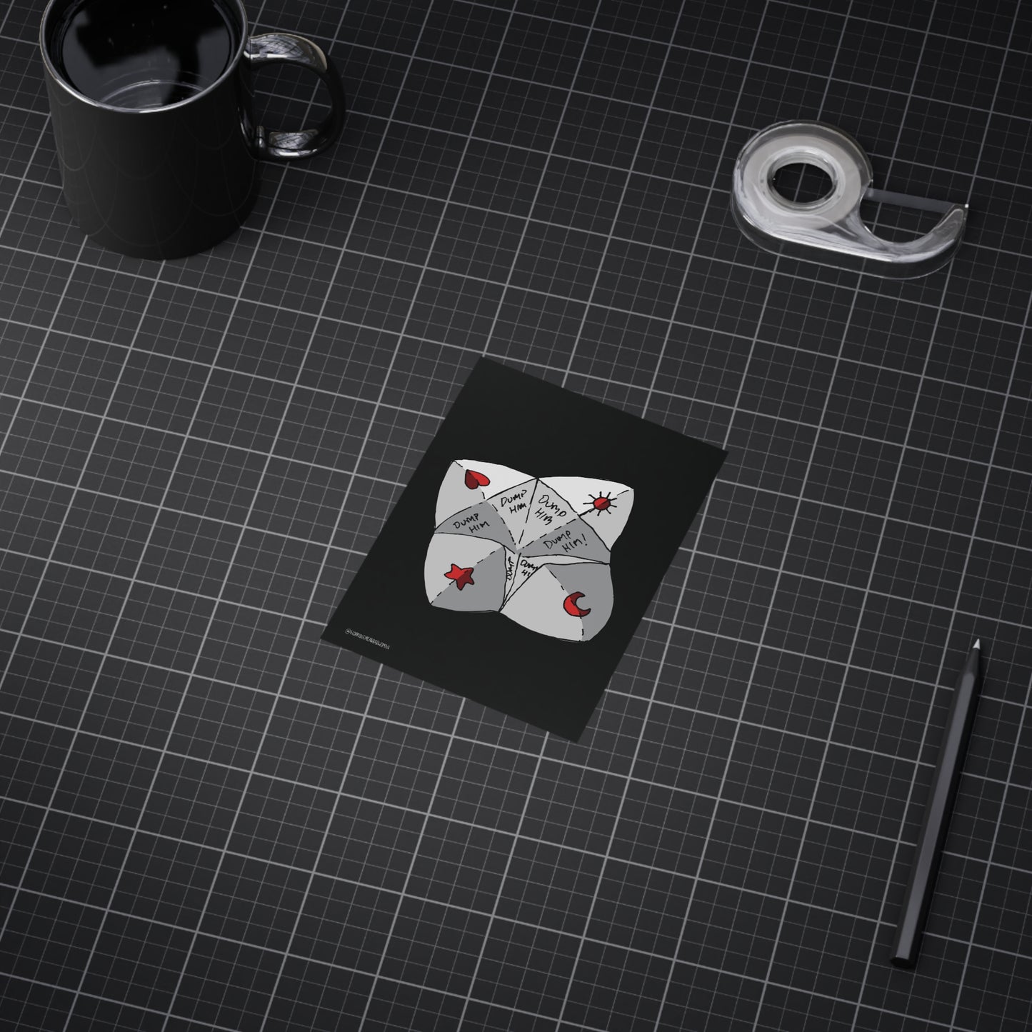 "Dump Him Chatterbox" - Art Print