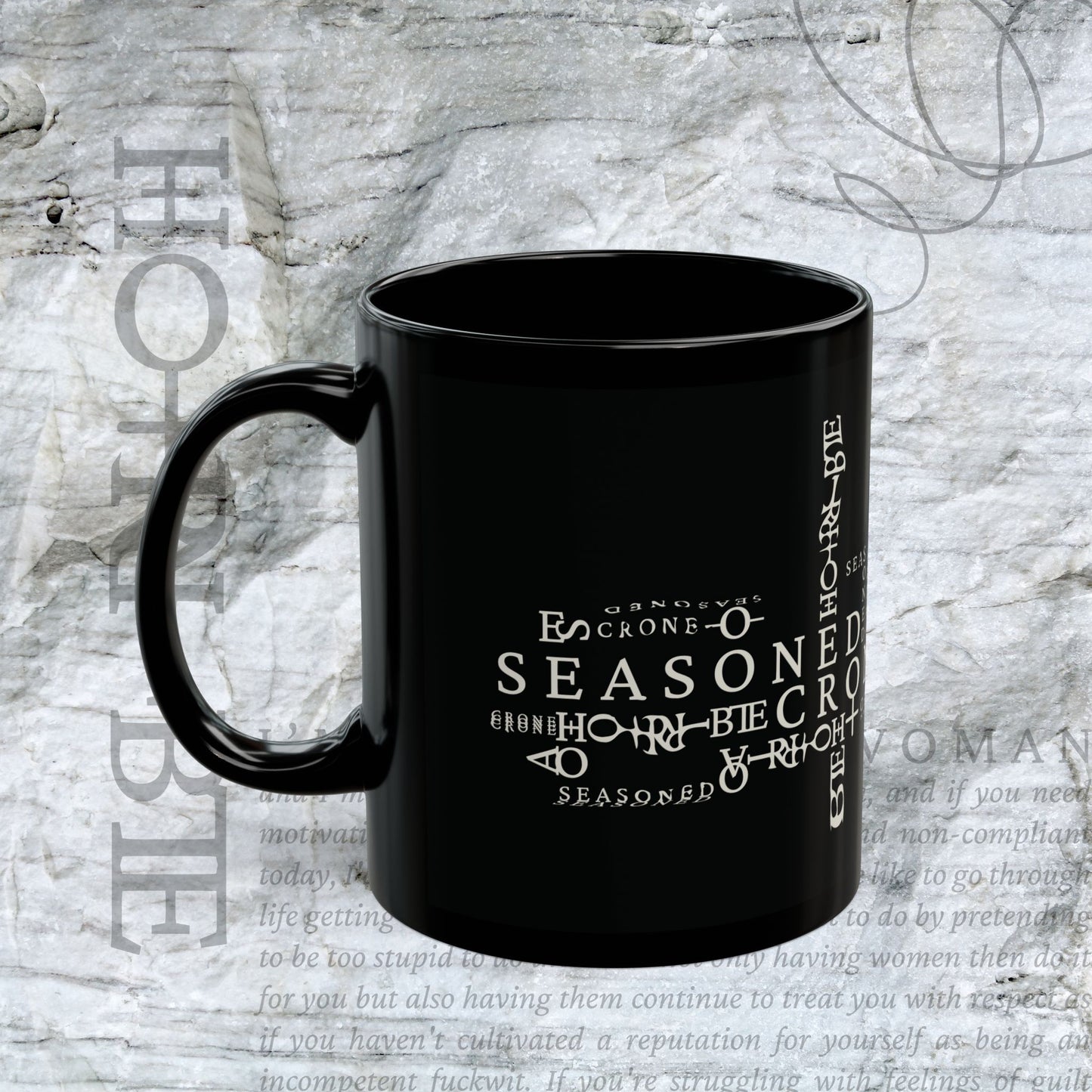 “Seasoned Crone” - Ceramic Mug