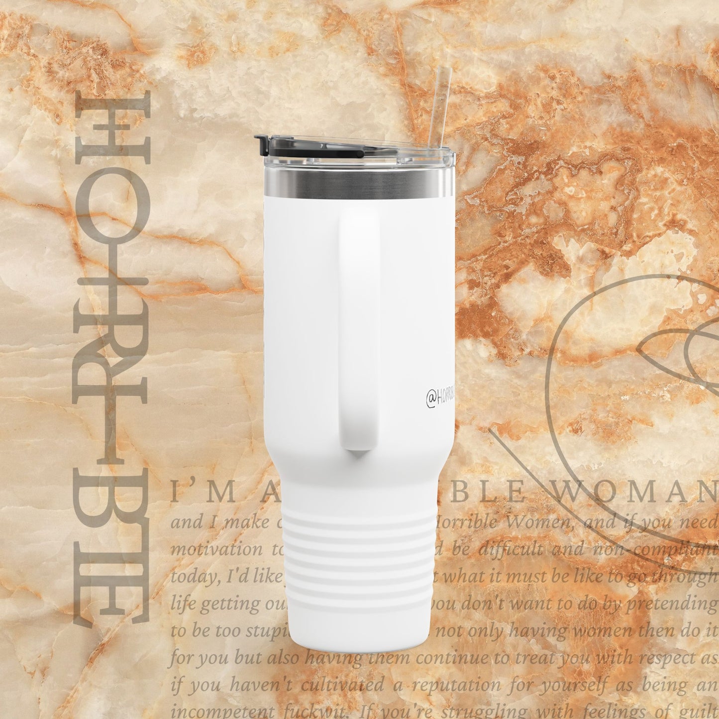 "Cryptically Horrible" - Insulated Travel Mug