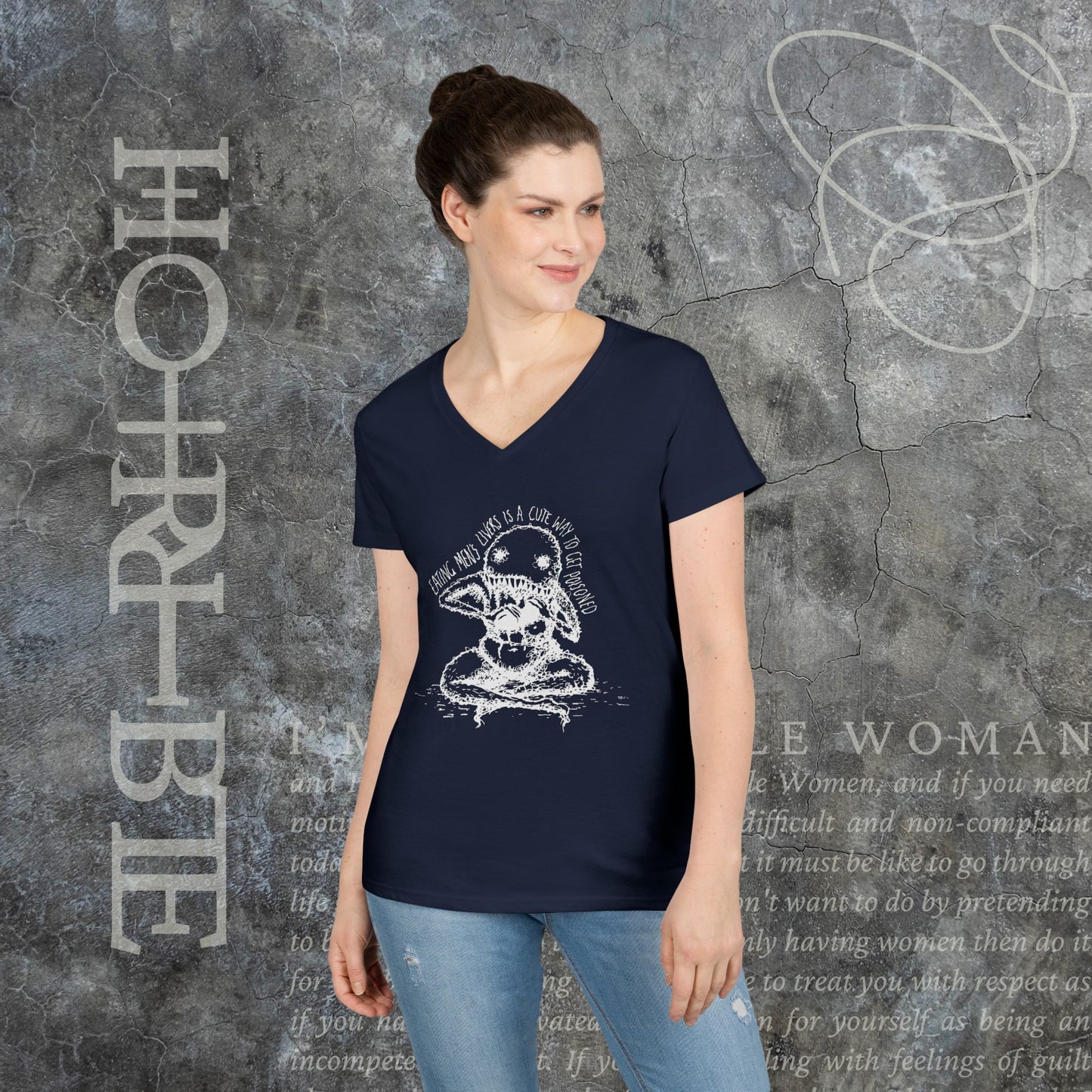 "A Cute Way To Get Poisoned" - V-Neck T-Shirt