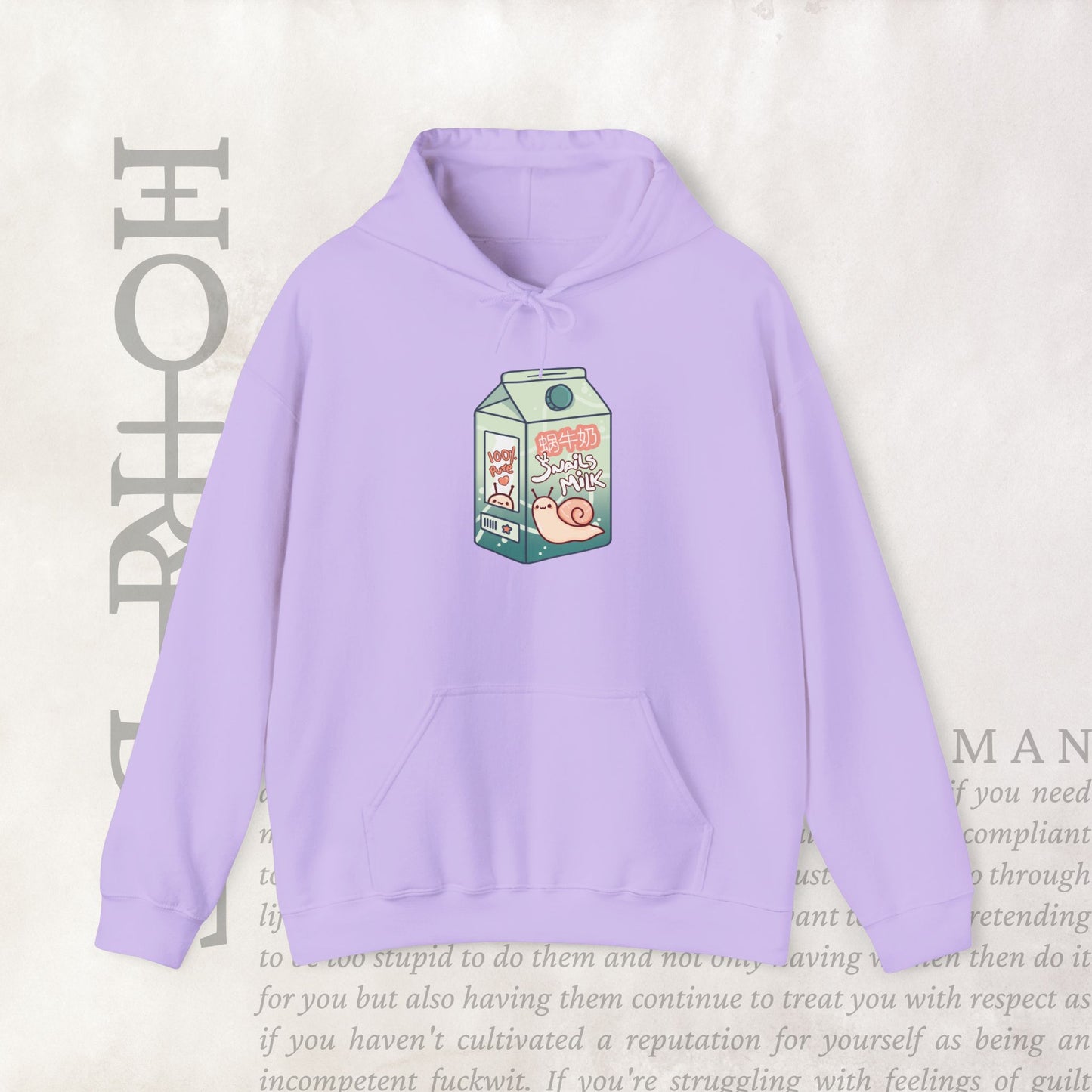 "Snail Milk" - Cozy Hoodie