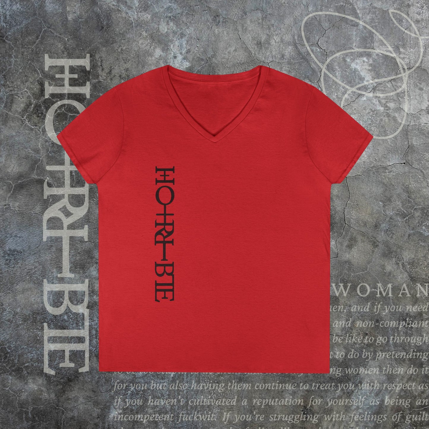 "Cryptically Horrible" - V-Neck T-Shirt