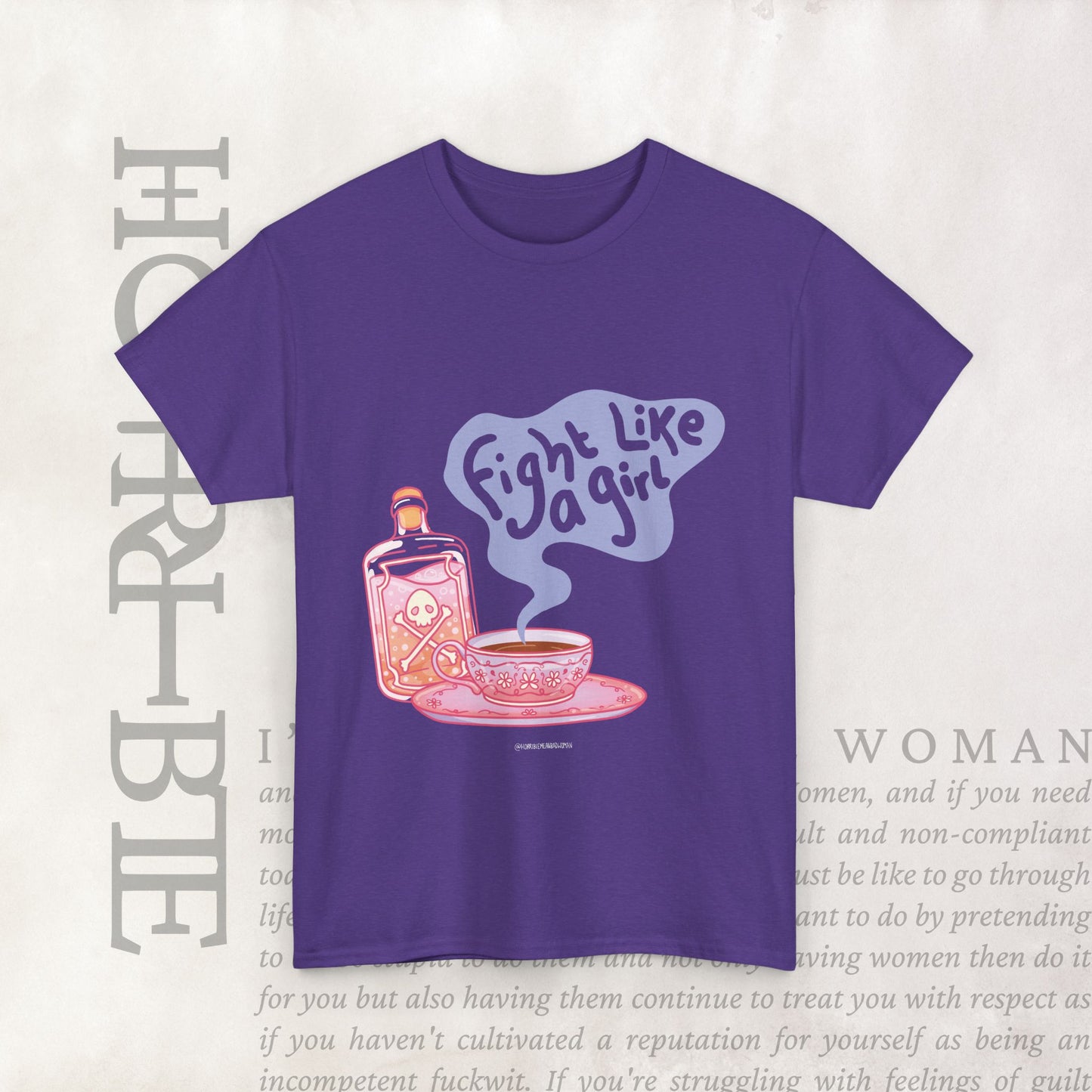 "Fight Like a Girl" - Heavy Cotton Tee