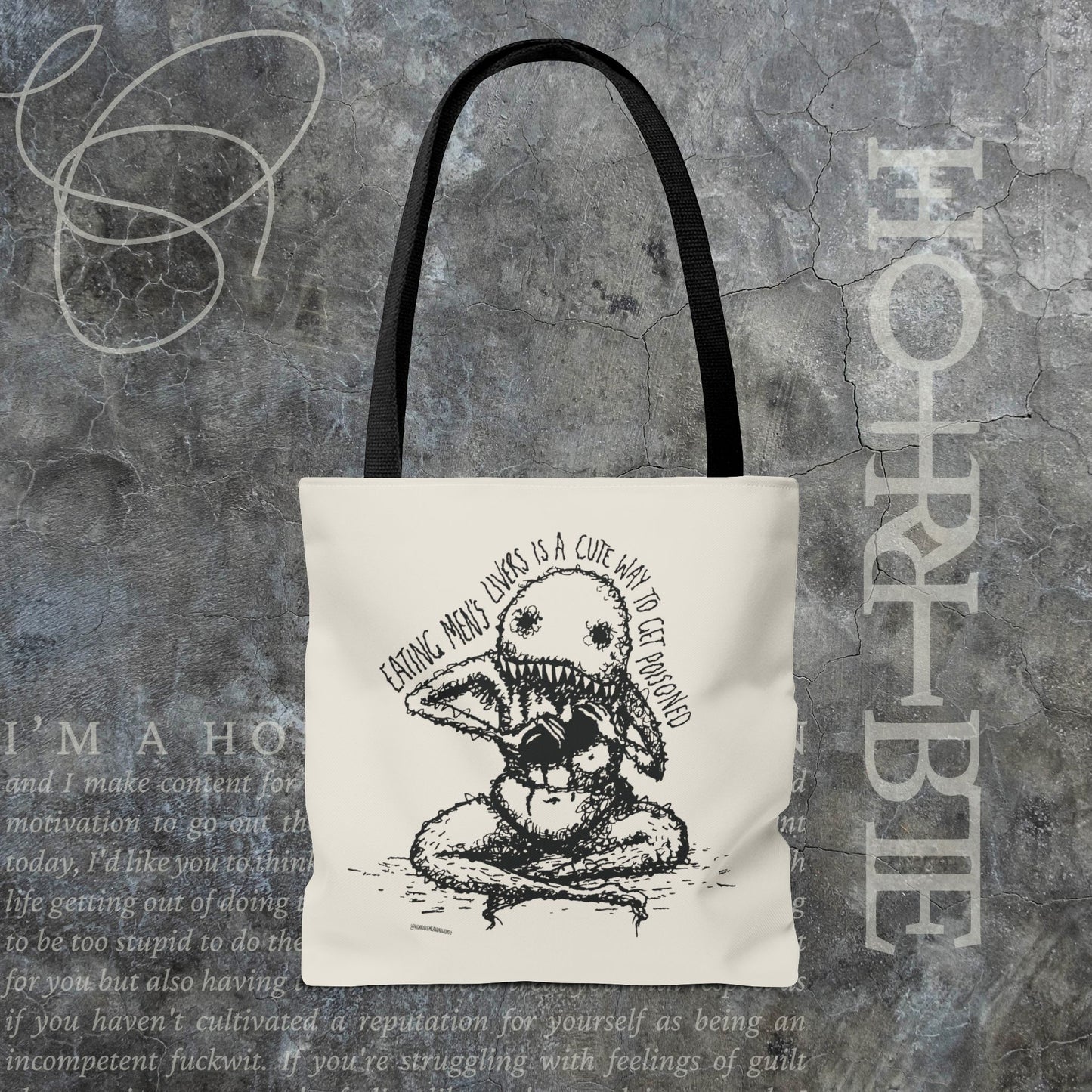 "A Cute Way To Get Poisoned” - White Tote Bag