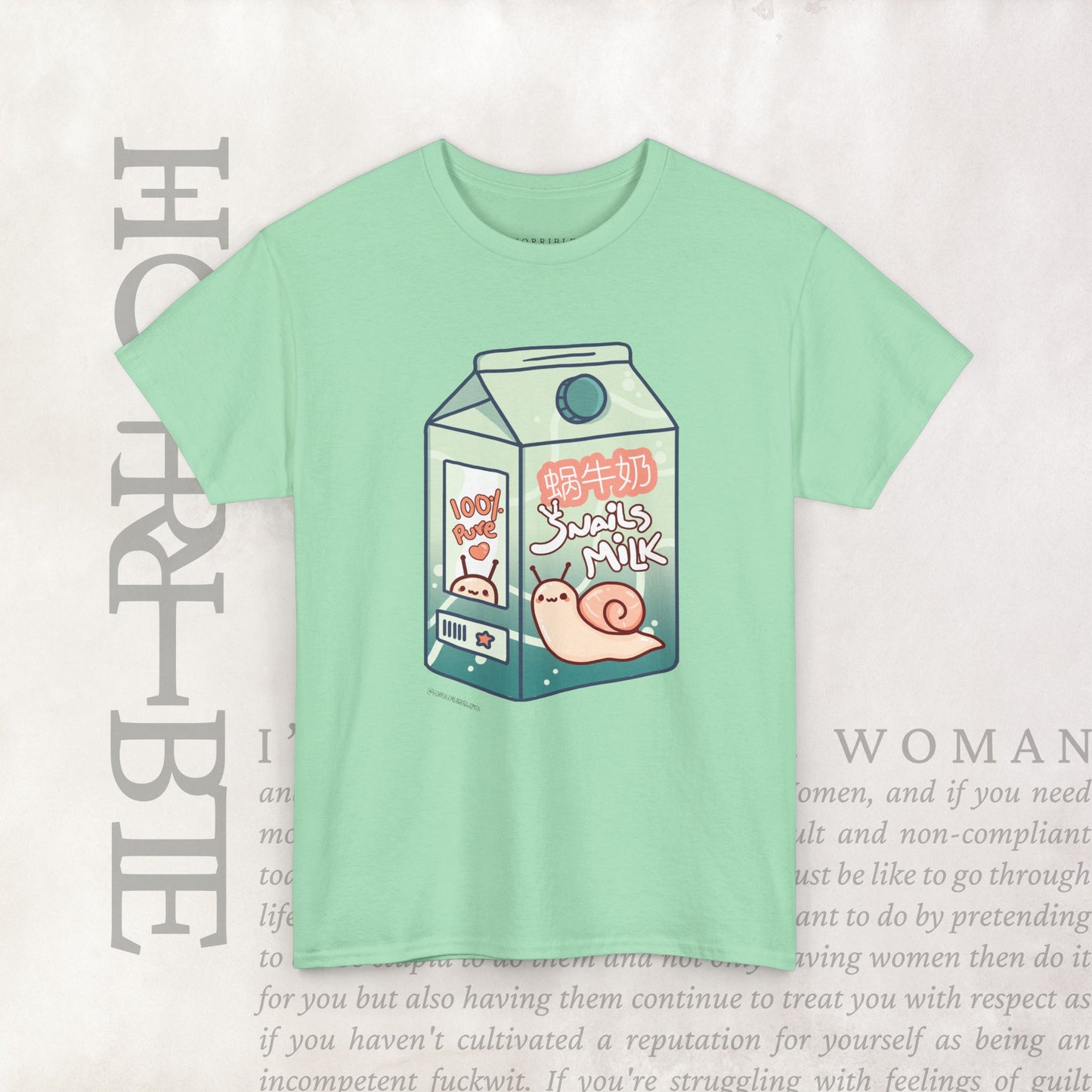 "Snail Milk” - Heavy Cotton Tee