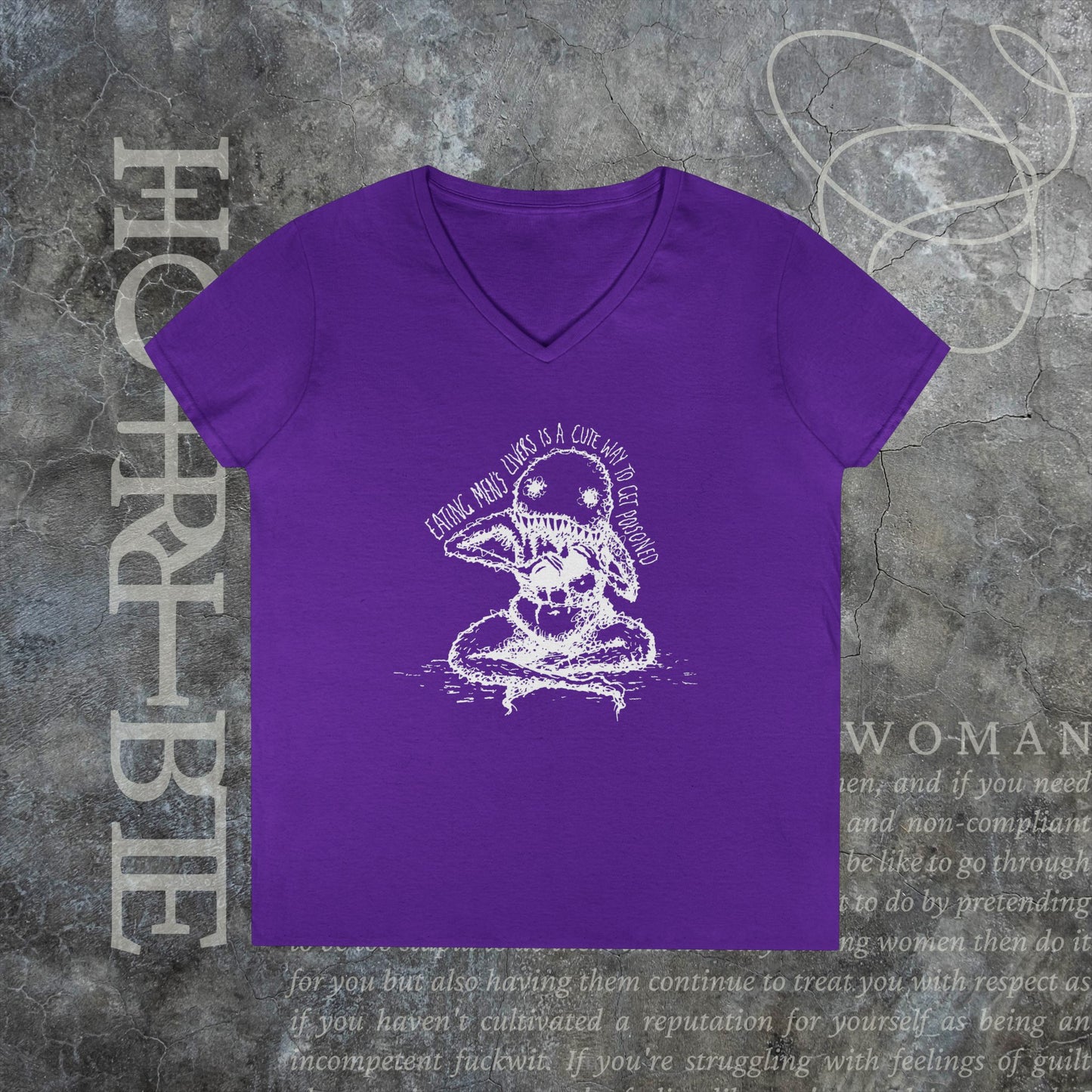 "A Cute Way To Get Poisoned" - V-Neck T-Shirt
