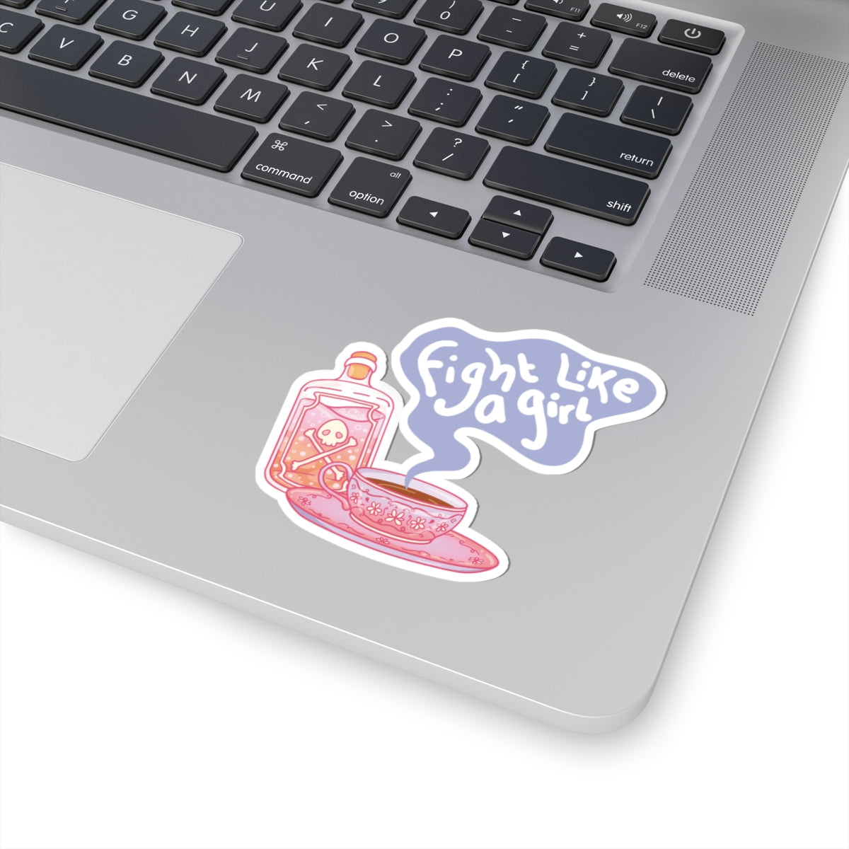 "Fight Like a Girl" - Kiss-Cut Sticker