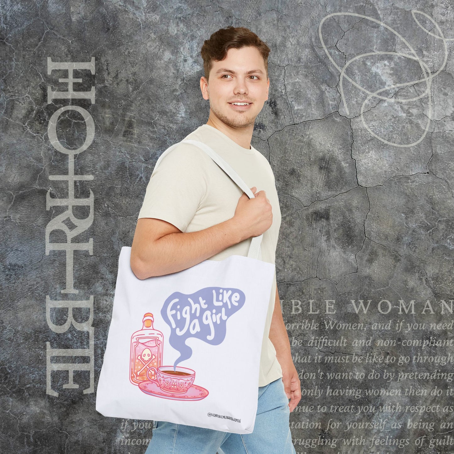"Fight Like a Girl" - Tote Bag