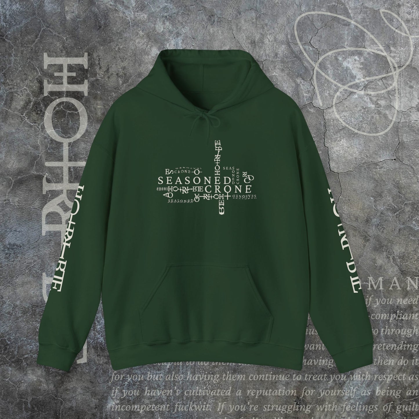 “Seasoned Crone" - Cozy Hoodie