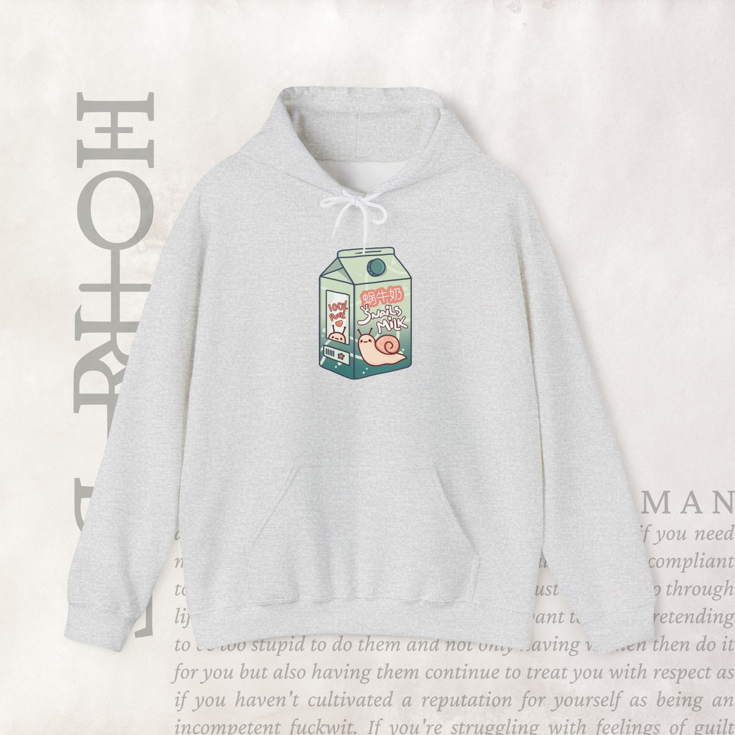 "Snail Milk" - Cozy Hoodie
