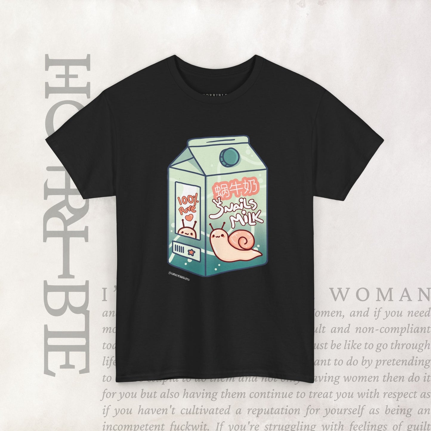 "Snail Milk” - Heavy Cotton Tee