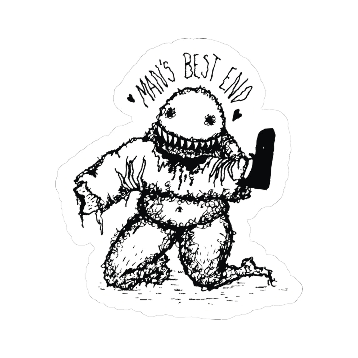 "Man's Best End" - Kiss-Cut Sticker