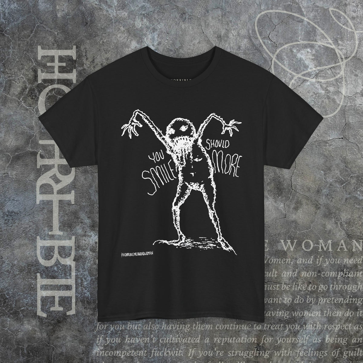 "You Should Smile More" - Heavy Cotton Tee