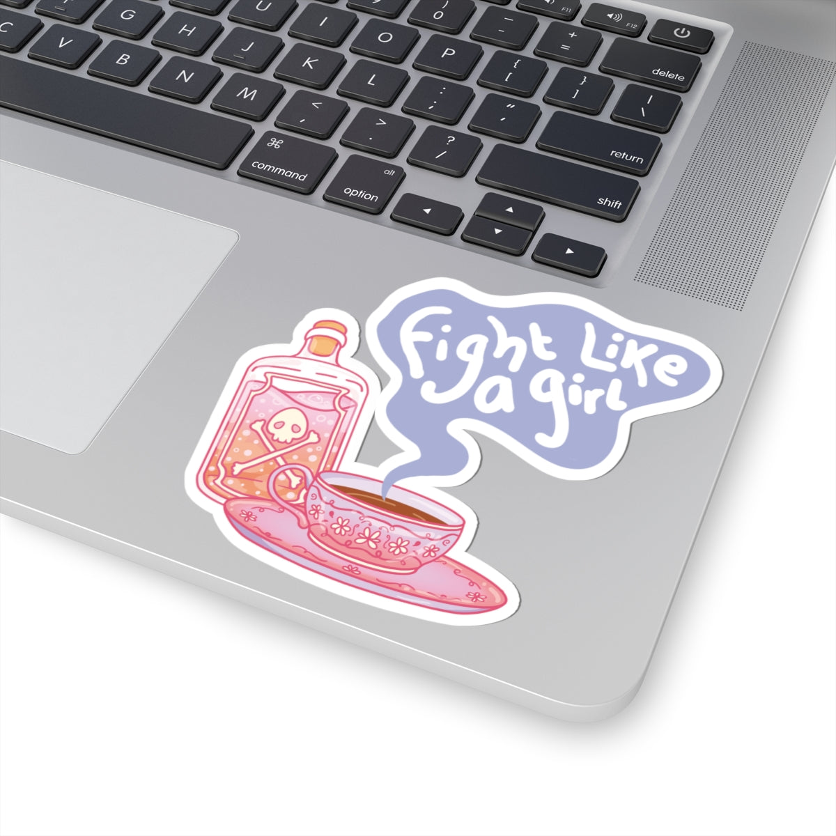 "Fight Like a Girl" - Kiss-Cut Sticker