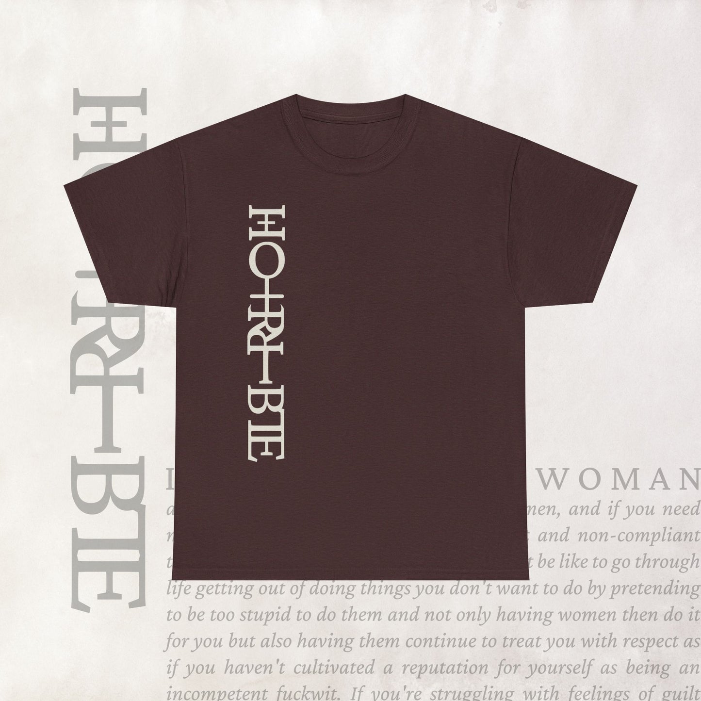 "Cryptically Horrible" - Heavy Cotton Tee