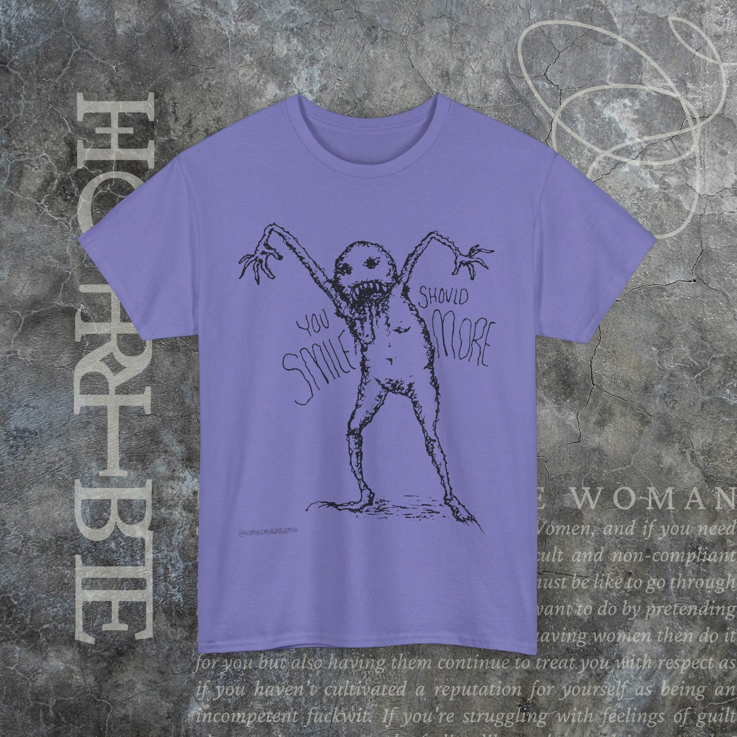 "You Should Smile More" - Heavy Cotton Tee