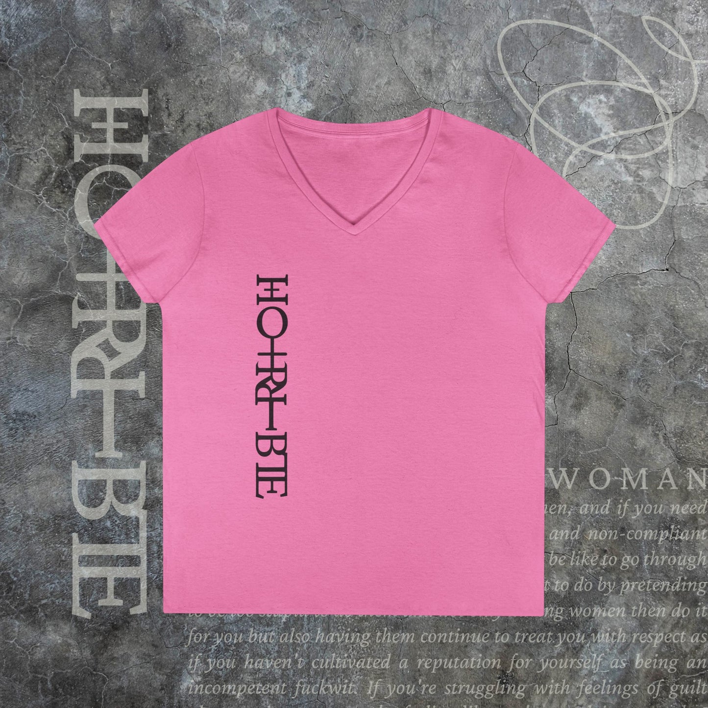 "Cryptically Horrible" - V-Neck T-Shirt