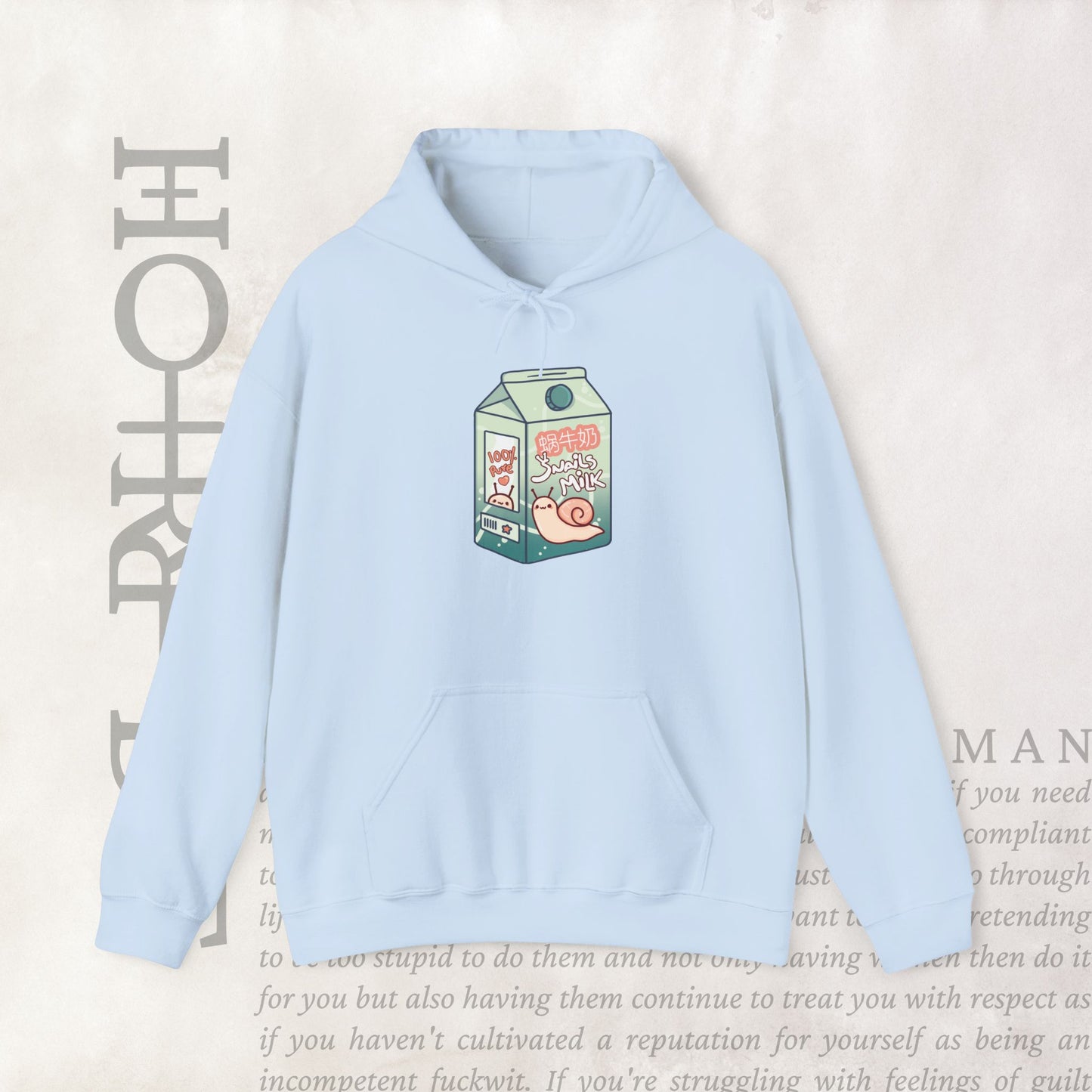 "Snail Milk" - Cozy Hoodie