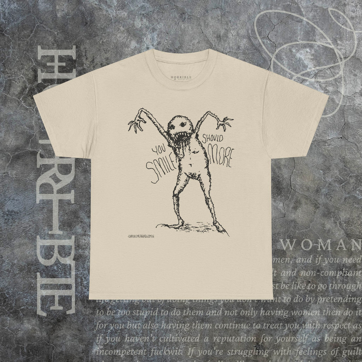 "You Should Smile More" - Heavy Cotton Tee