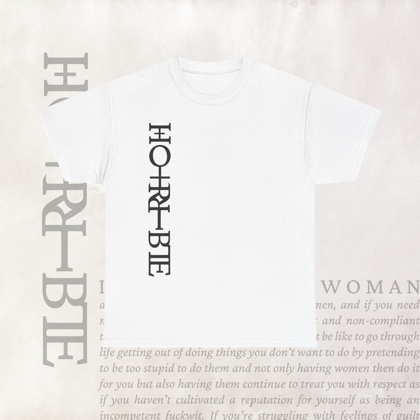"Cryptically Horrible" - Heavy Cotton Tee